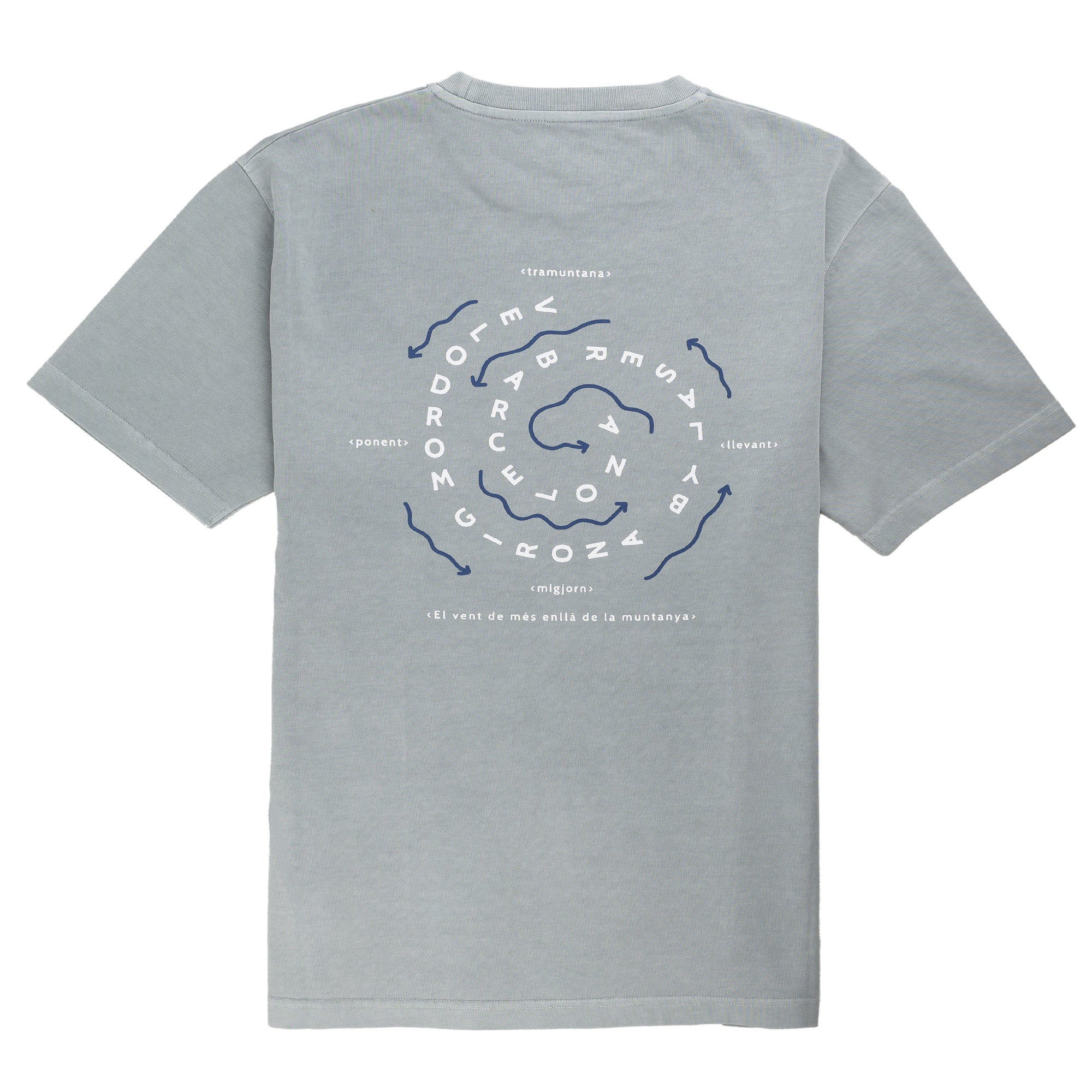 VELODROM x LASER Tramuntana Tshirt - Washed Blue - Image 2