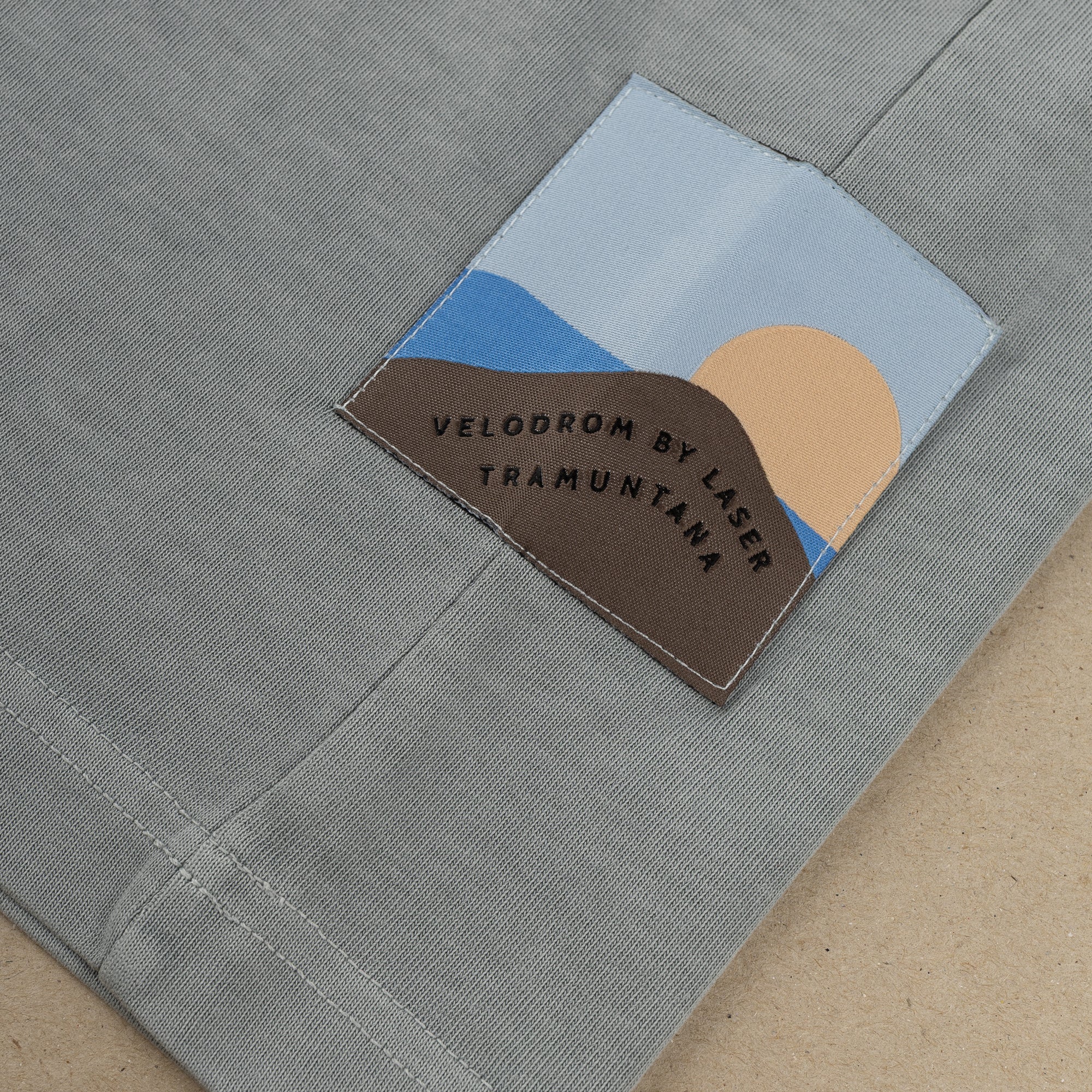 VELODROM x LASER Tramuntana Tshirt - Washed Blue - Image 4
