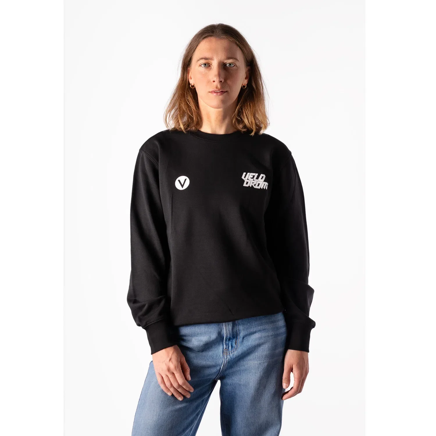 VELODROM Casual Sweatshirt - Black/White - Image 3