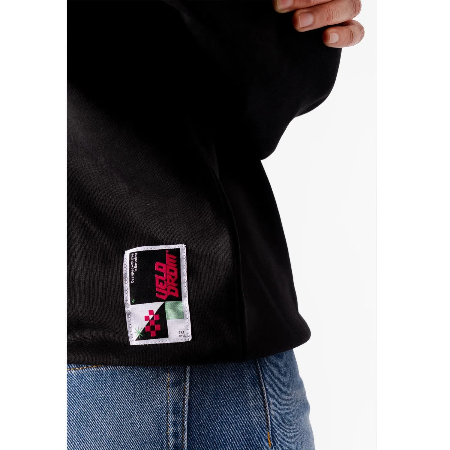 VELODROM Casual Sweatshirt - Black/White - Image 5