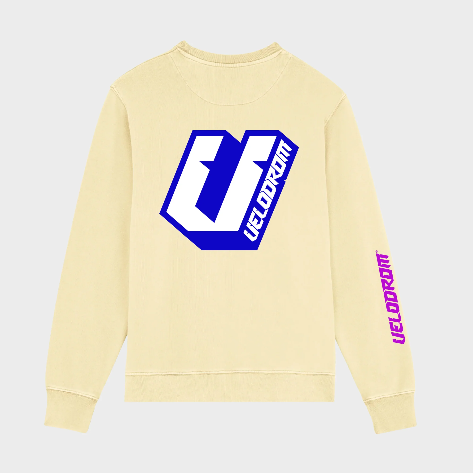 VELODROM Casual Sweatshirt - Vanilla/Neon - Image 4