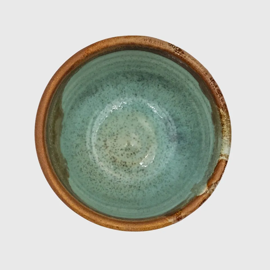 VELODROM Coffee Mug Handmade x Pell Ceramica 2.0 - Aquamarine/Brown - Image 2
