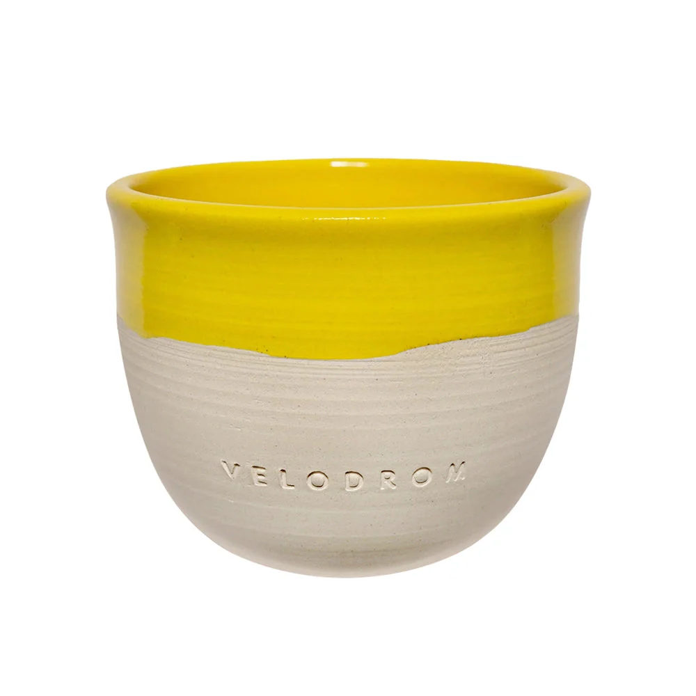 VELODROM Coffee Mug Handmade x Pell Ceramica - Yellow