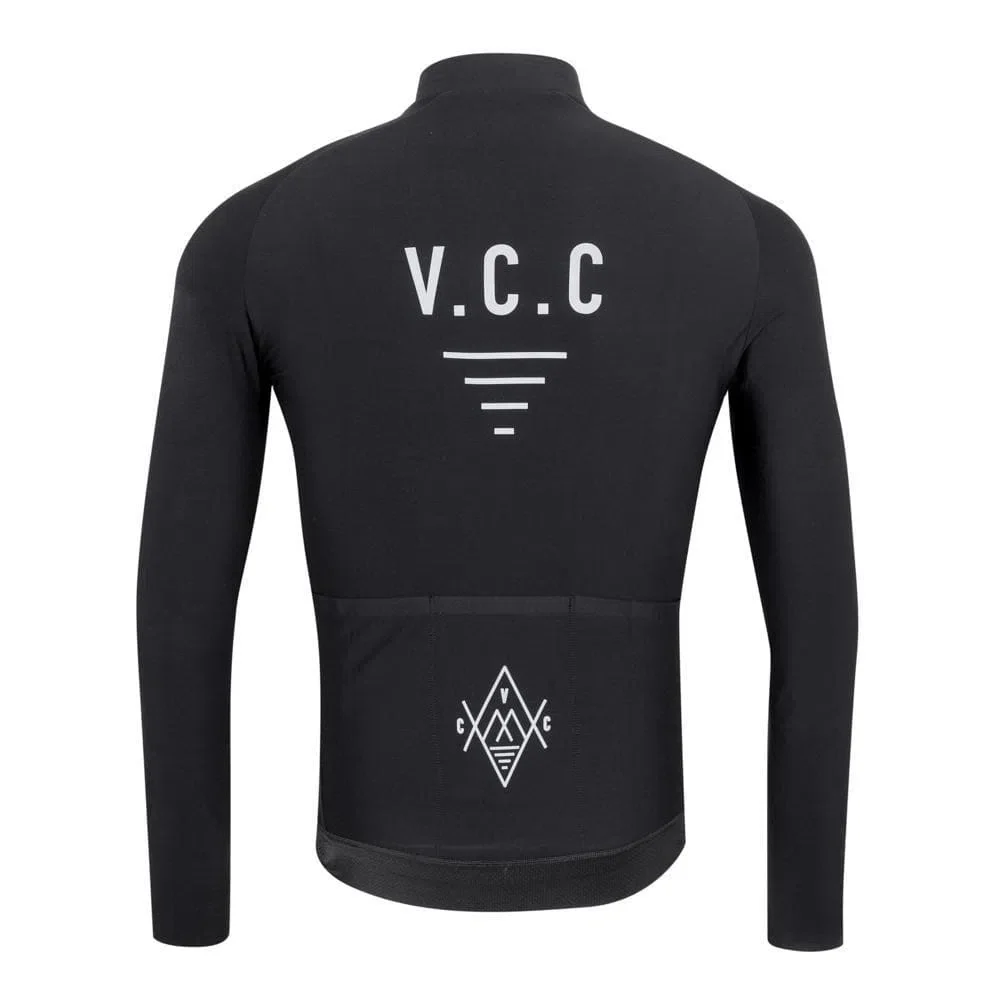 VELODROM VCC Thermal Long Sleeve Jersey - Black - Image 2