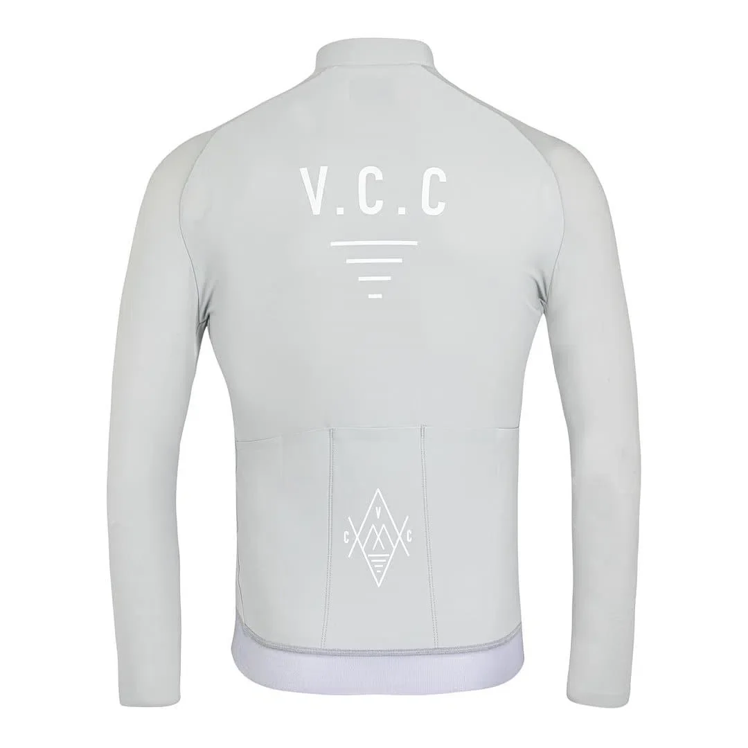 VELODROM VCC Thermal Long Sleeve Jersey - Light Grey - Image 2
