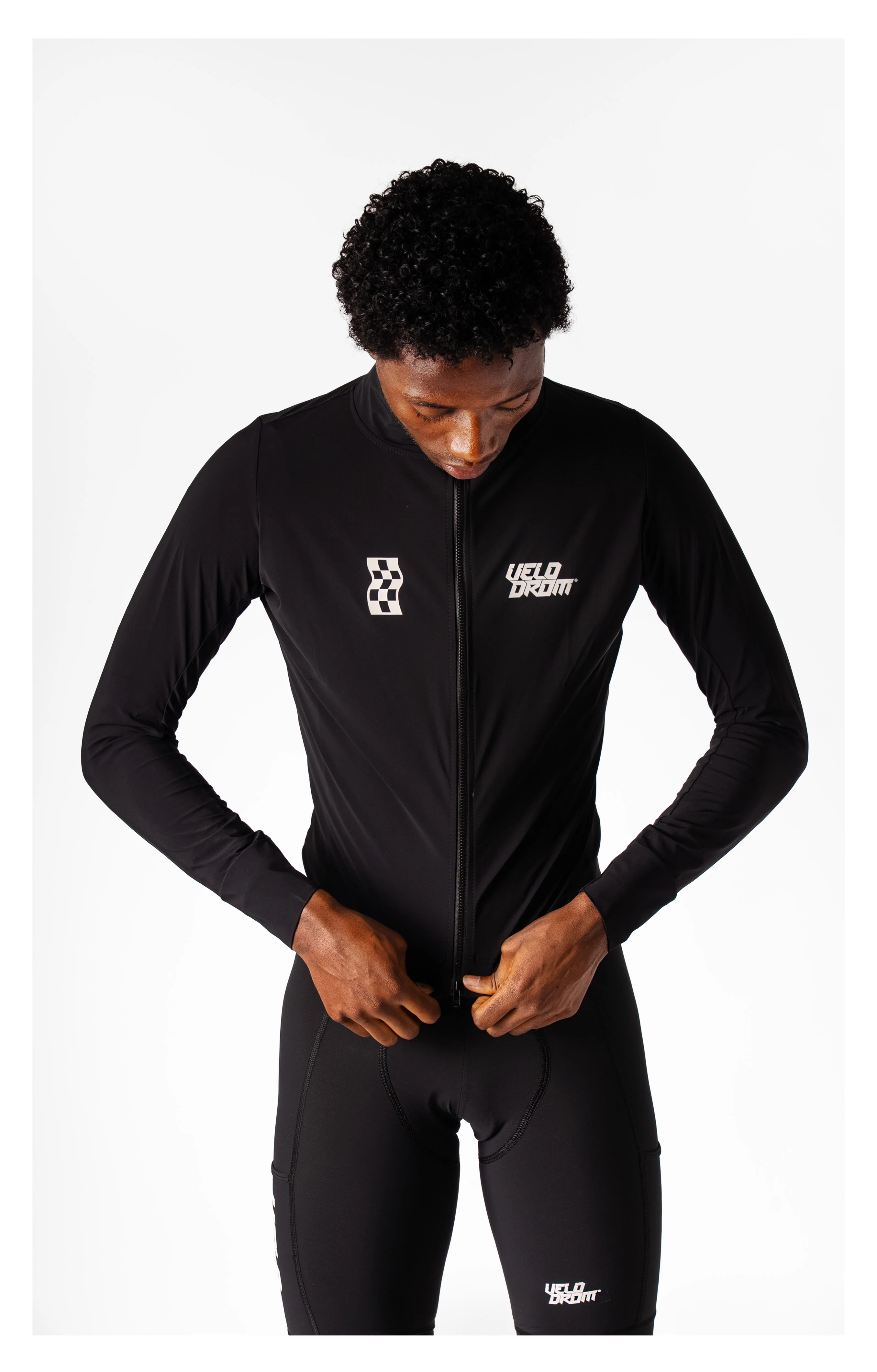 VELODROM RaceDay Light Jacket 3.0 - Black/White - Image 5