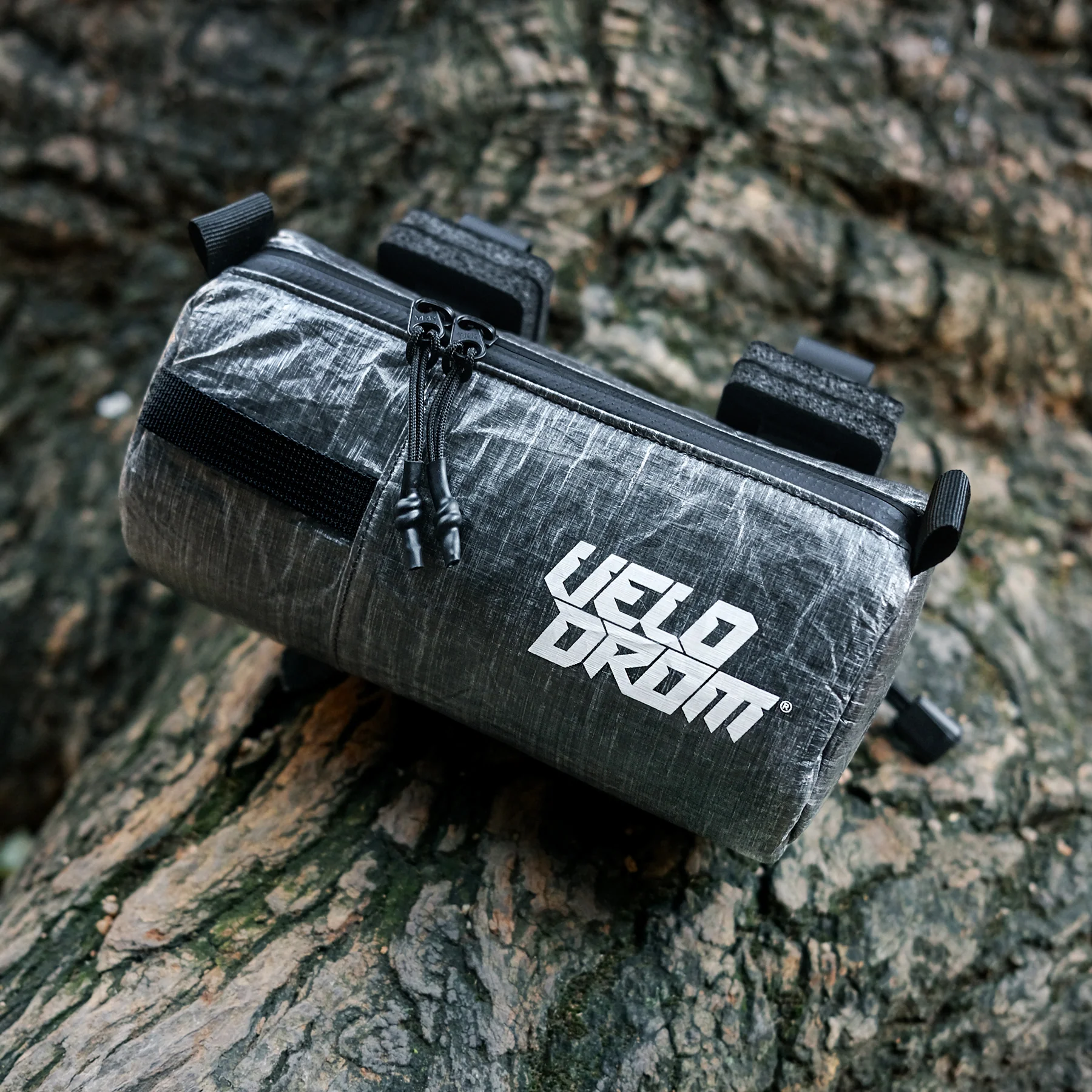 VELODROM Mini Handlebar Bag Ripstop - Metallic Grey - Image 2