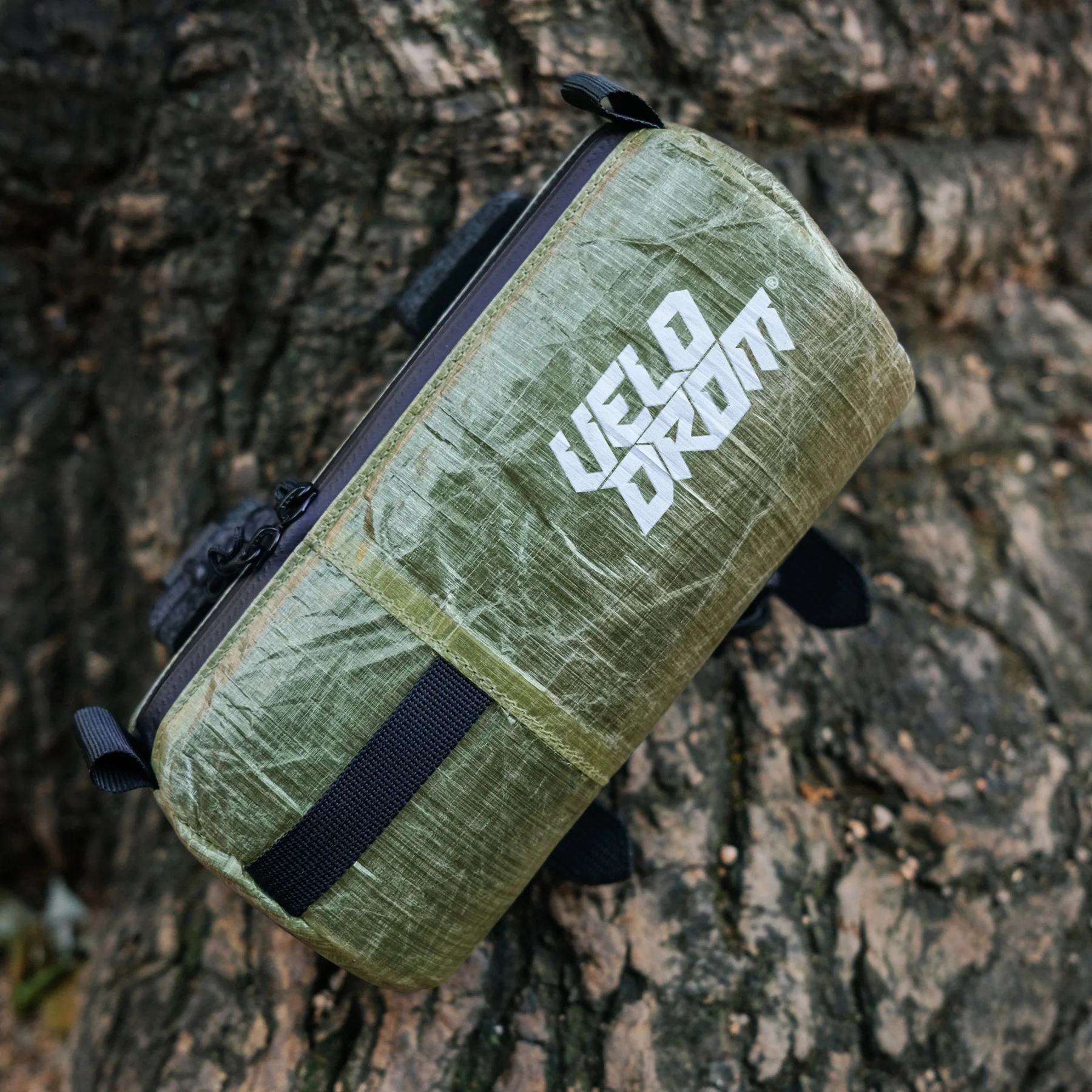 VELODROM Mini Handlebar Bag Ripstop - Metallic Green - Image 2