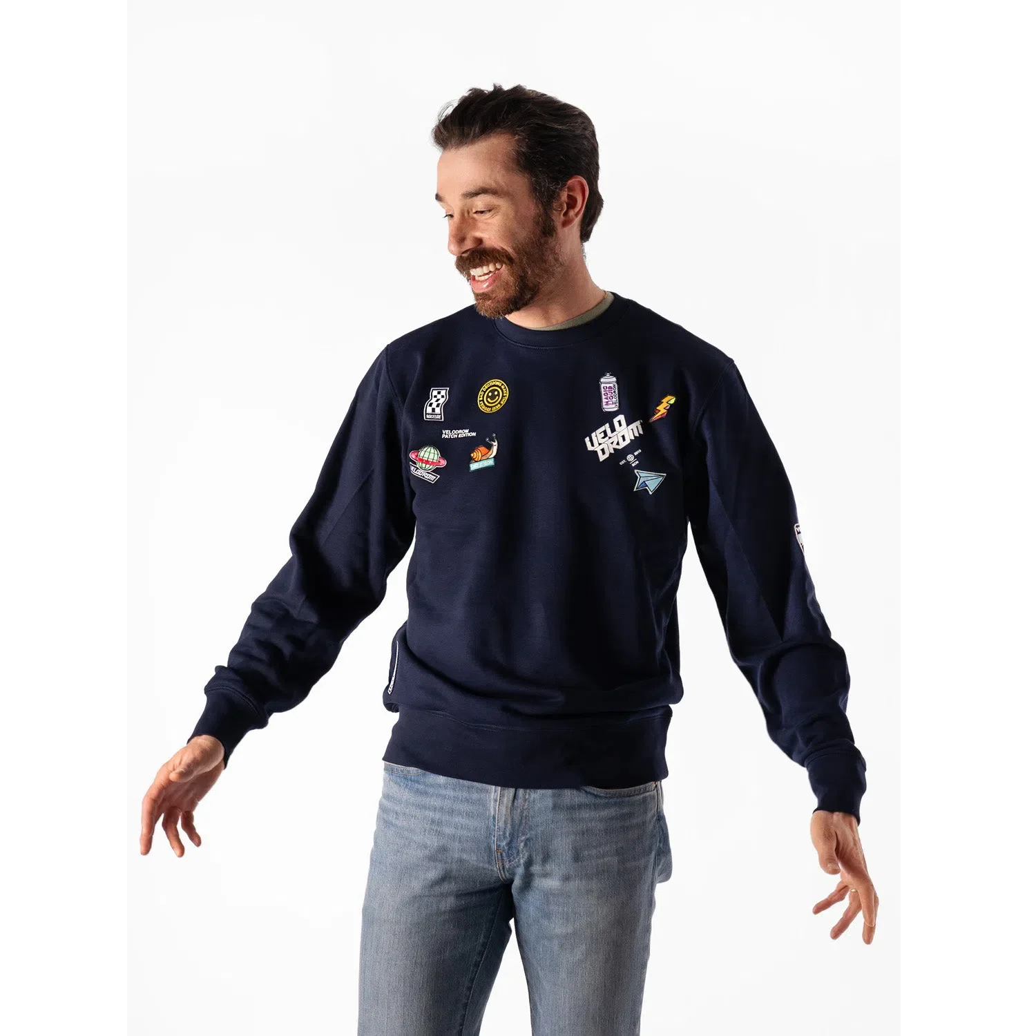 VELODROM Limited Drop Patch Edition Sweatshirt - Navy - Image 5