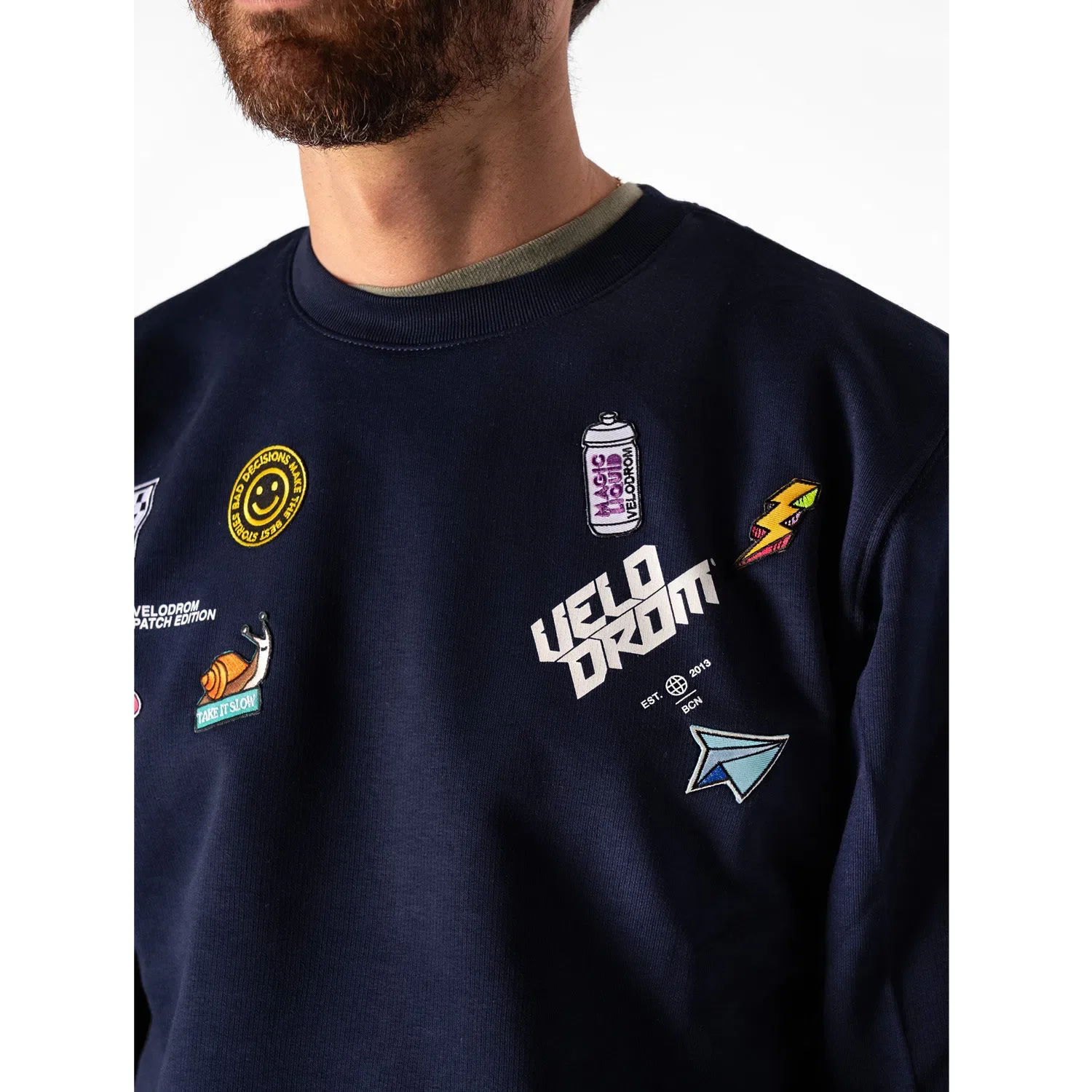 VELODROM Limited Drop Patch Edition Sweatshirt - Navy - Image 7
