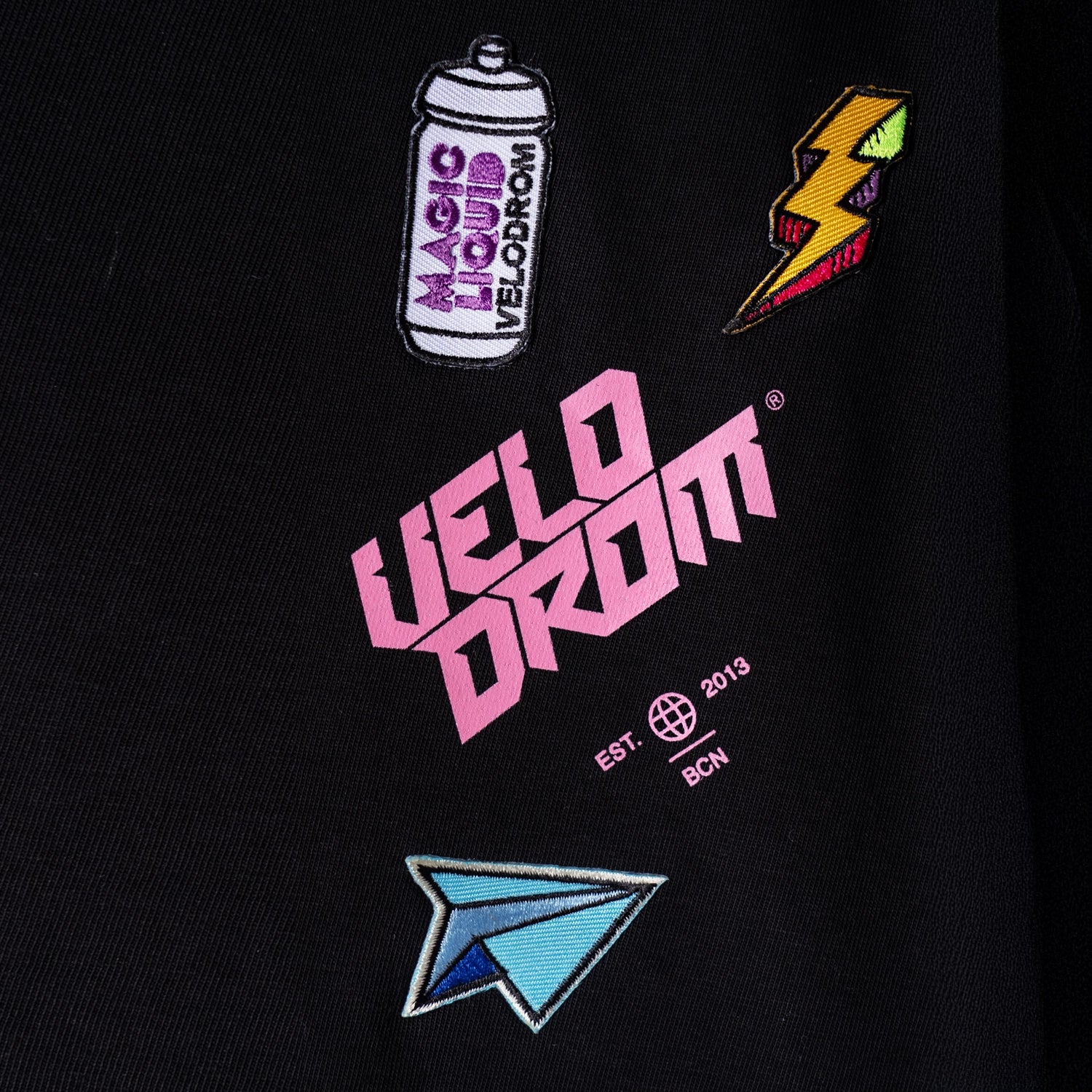 VELODROM Limited Drop Patch Edition Tshirt - Black - Image 2