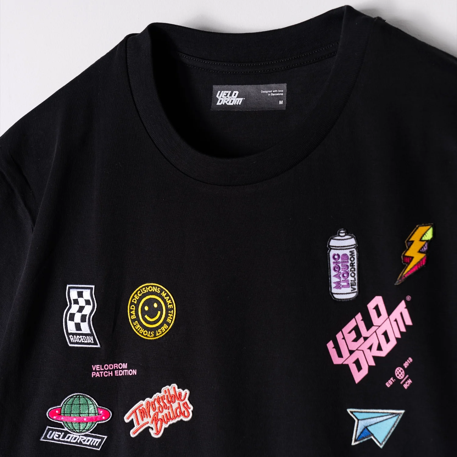 VELODROM Limited Drop Patch Edition Tshirt - Black - Image 4