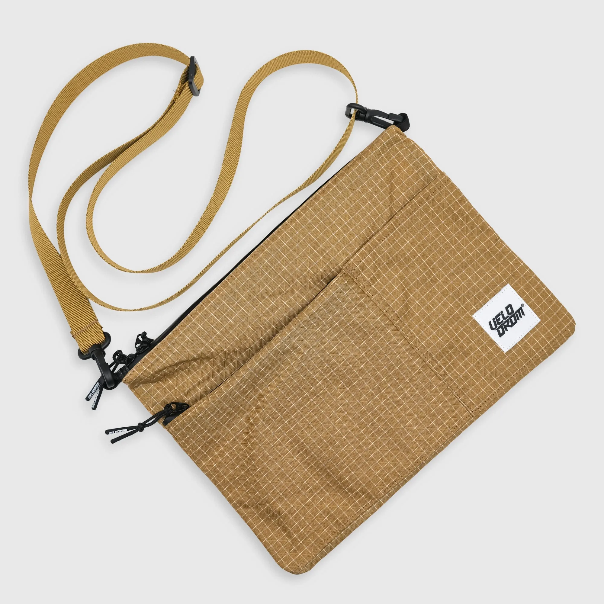 Velodrom Logo Patch Technical Musette - Light Brown - Image 3