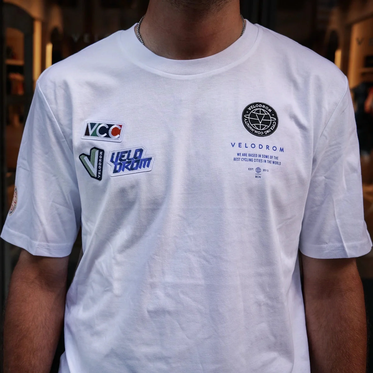VELODROM Multi Patch Tshirt SS24 - Whit - Image 3