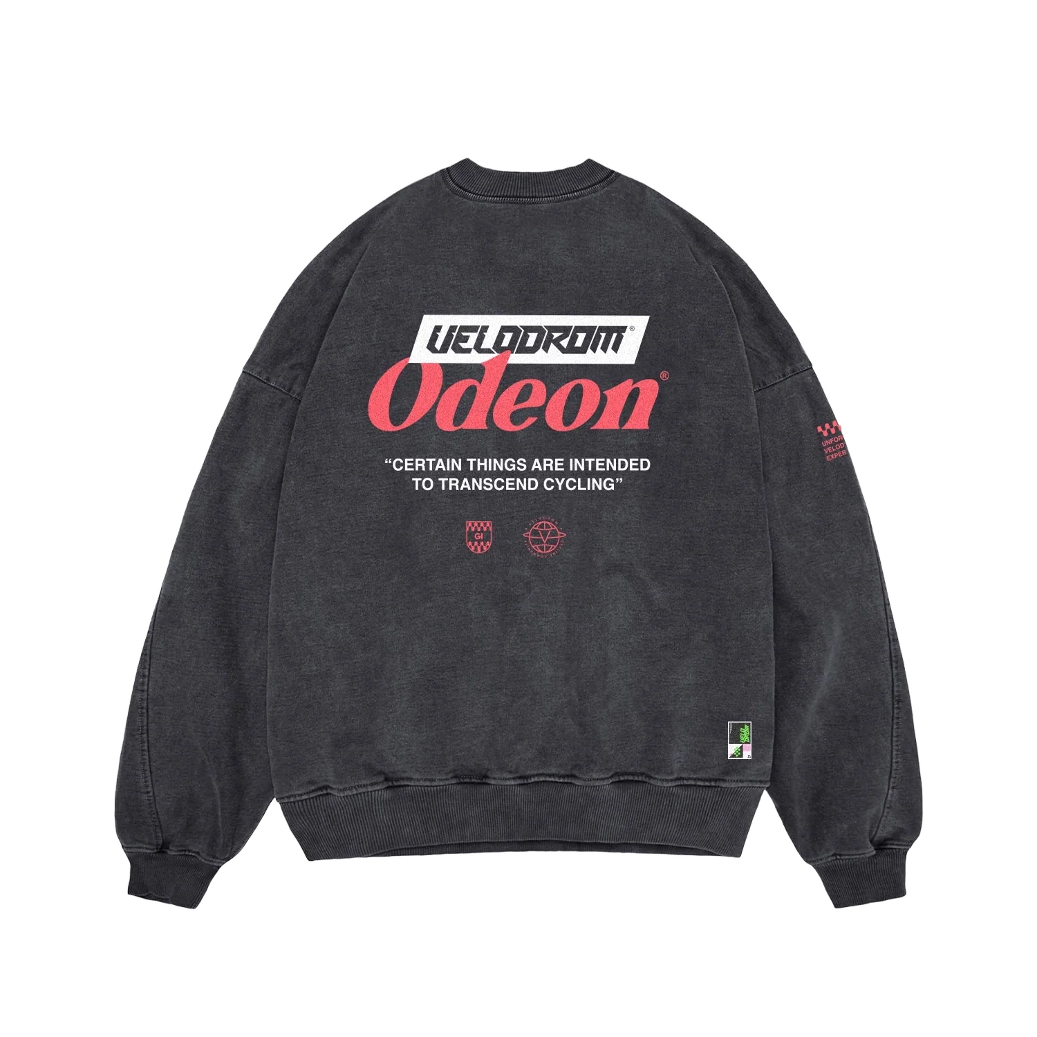 VELODROM Odeon Transcending Oversized Sweatshirt - Washed Black - Image 5