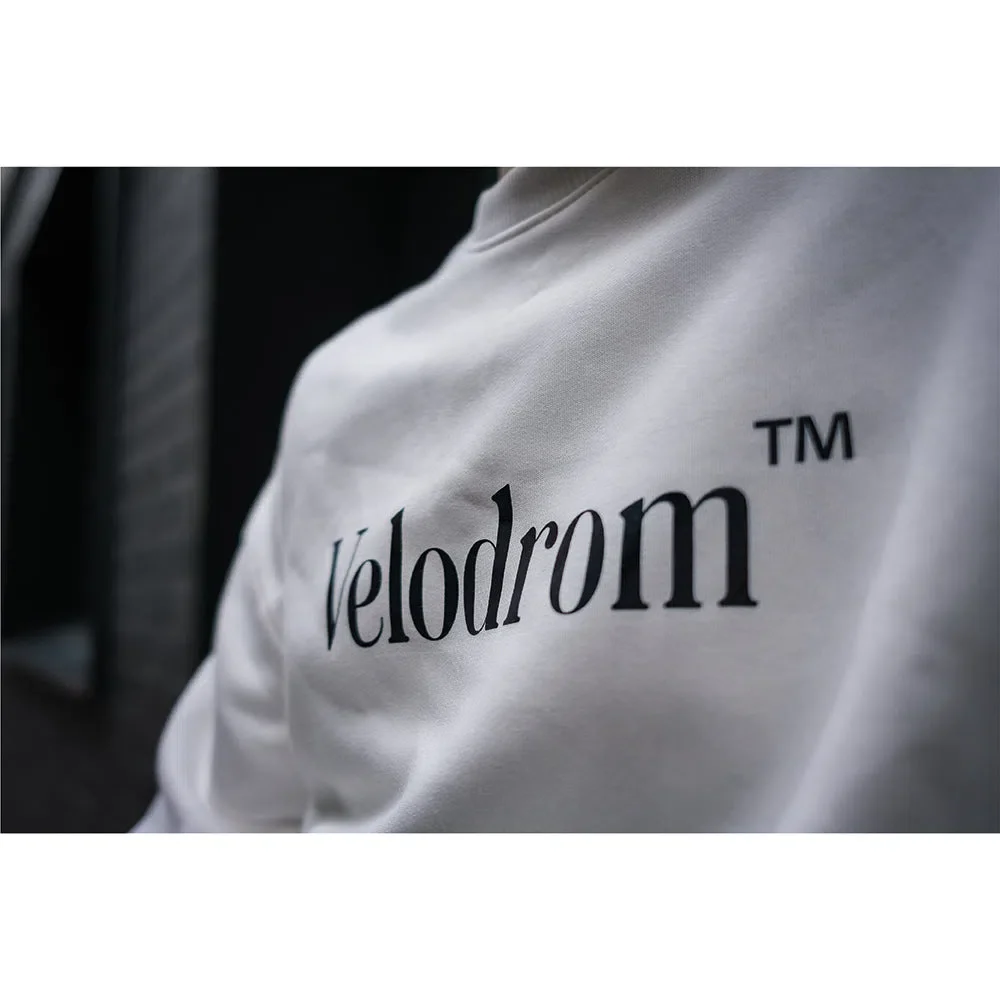 VELODROM Oversize Sweatshirt - Dusty White/Metallic Blue - Image 3