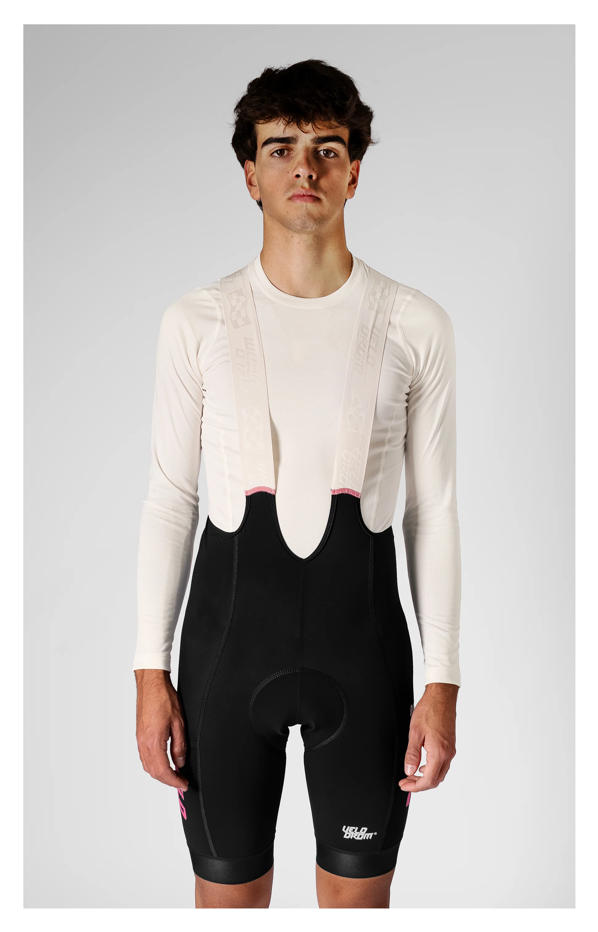 VELODROM Raceday 3.0 Cargo Bib Shorts - Black/Pink - Image 4