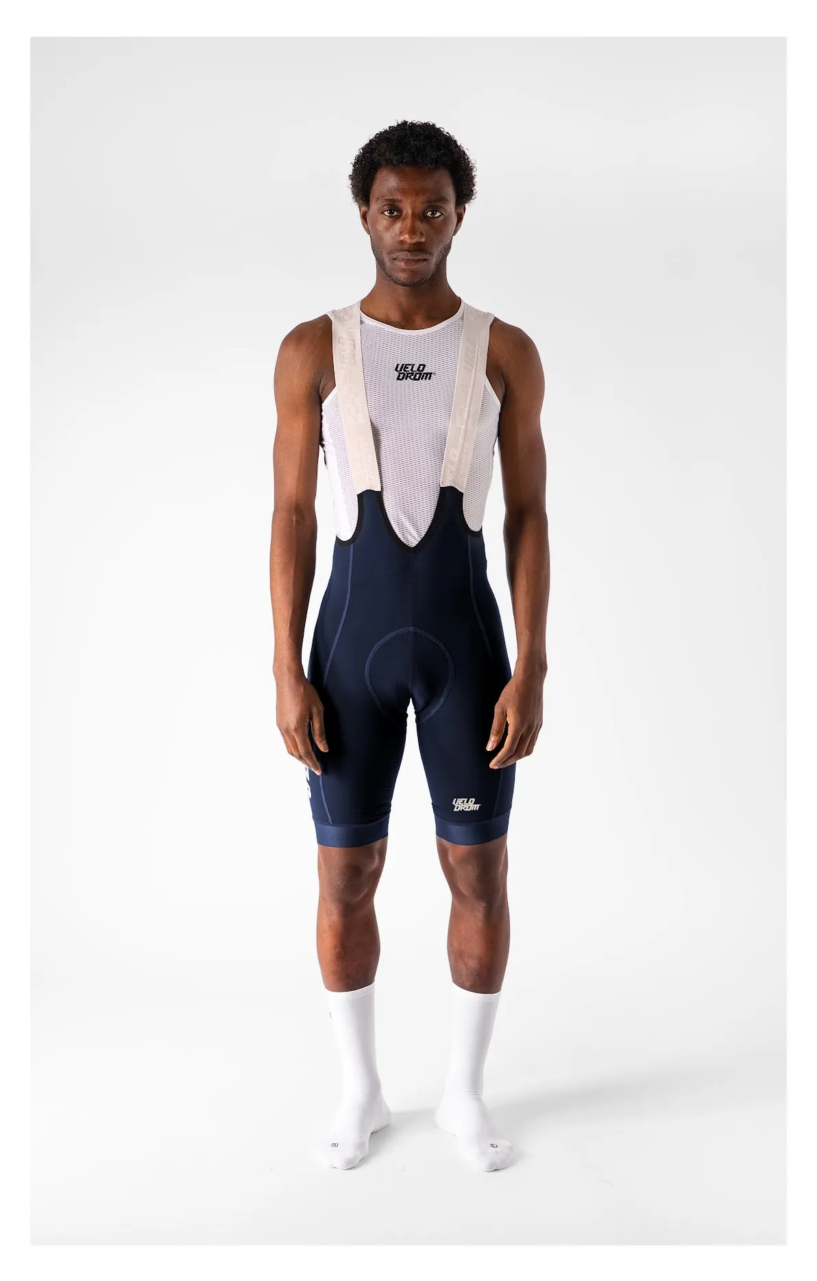 VELODROM Raceday 3.0 Cargo Bib Shorts - Navy/White - Image 4