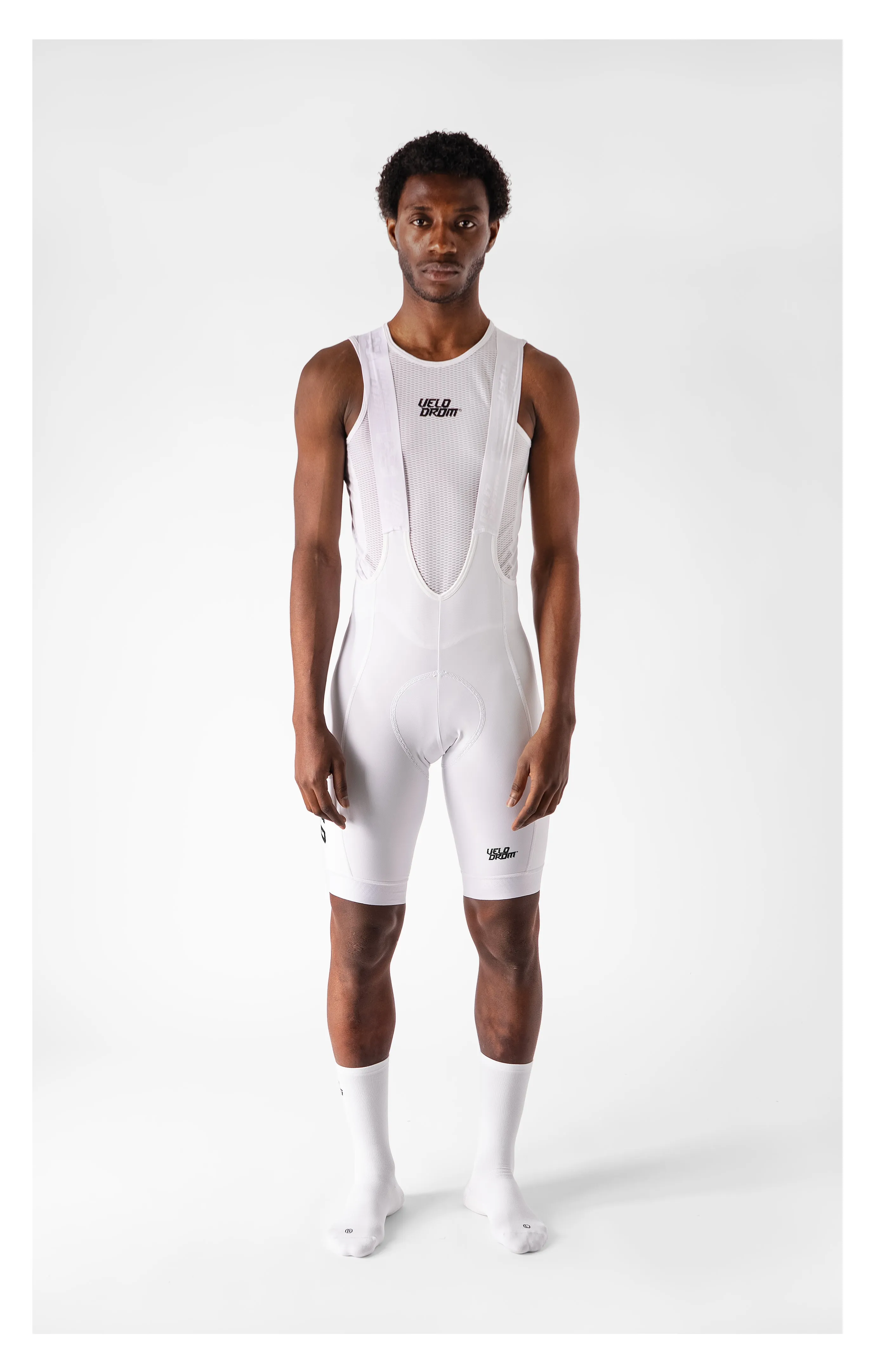 VELODROM Raceday 3.0 Cargo Bib Shorts - White/Black - Image 4