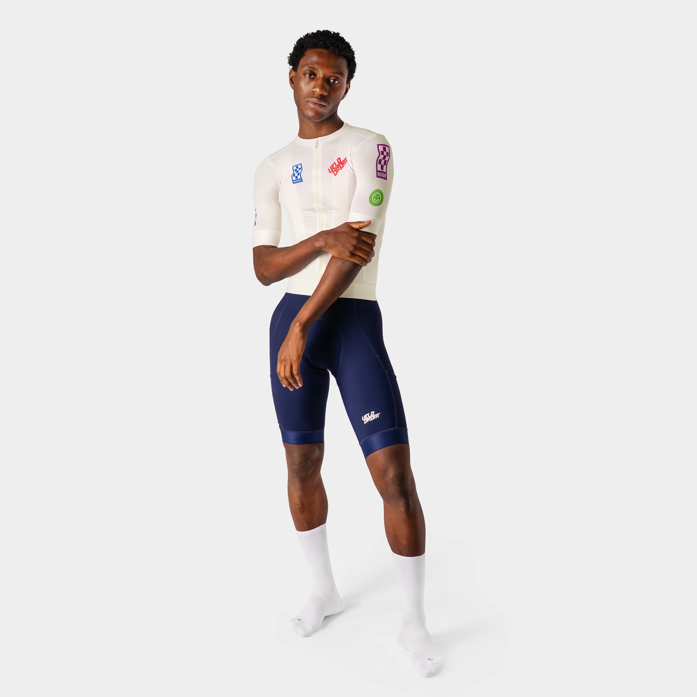 VELODROM Raceday 3.0 Cycling Jersey - Off White Late Drop - Image 2