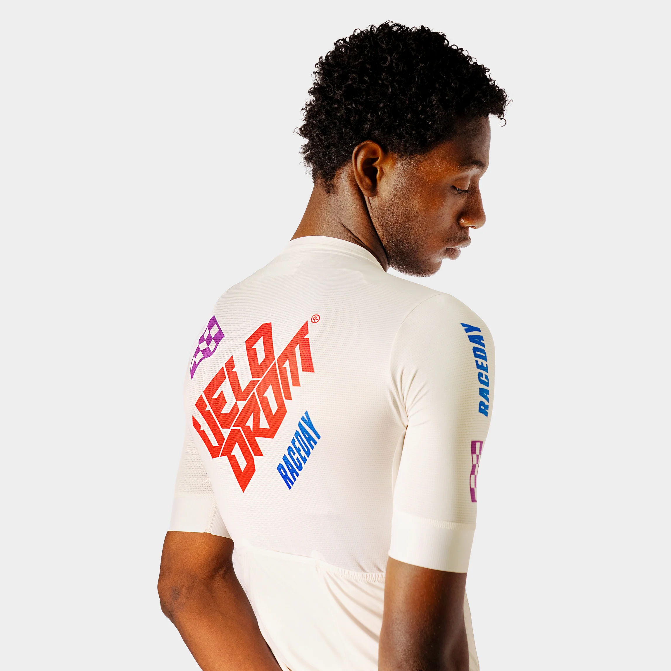 VELODROM Raceday 3.0 Cycling Jersey - Off White Late Drop - Image 3