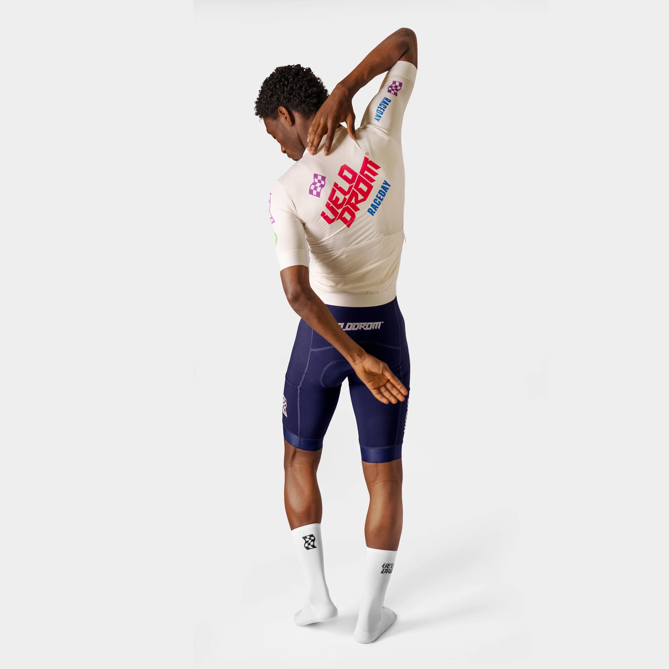 VELODROM Raceday 3.0 Cycling Jersey - Off White Late Drop - Image 4