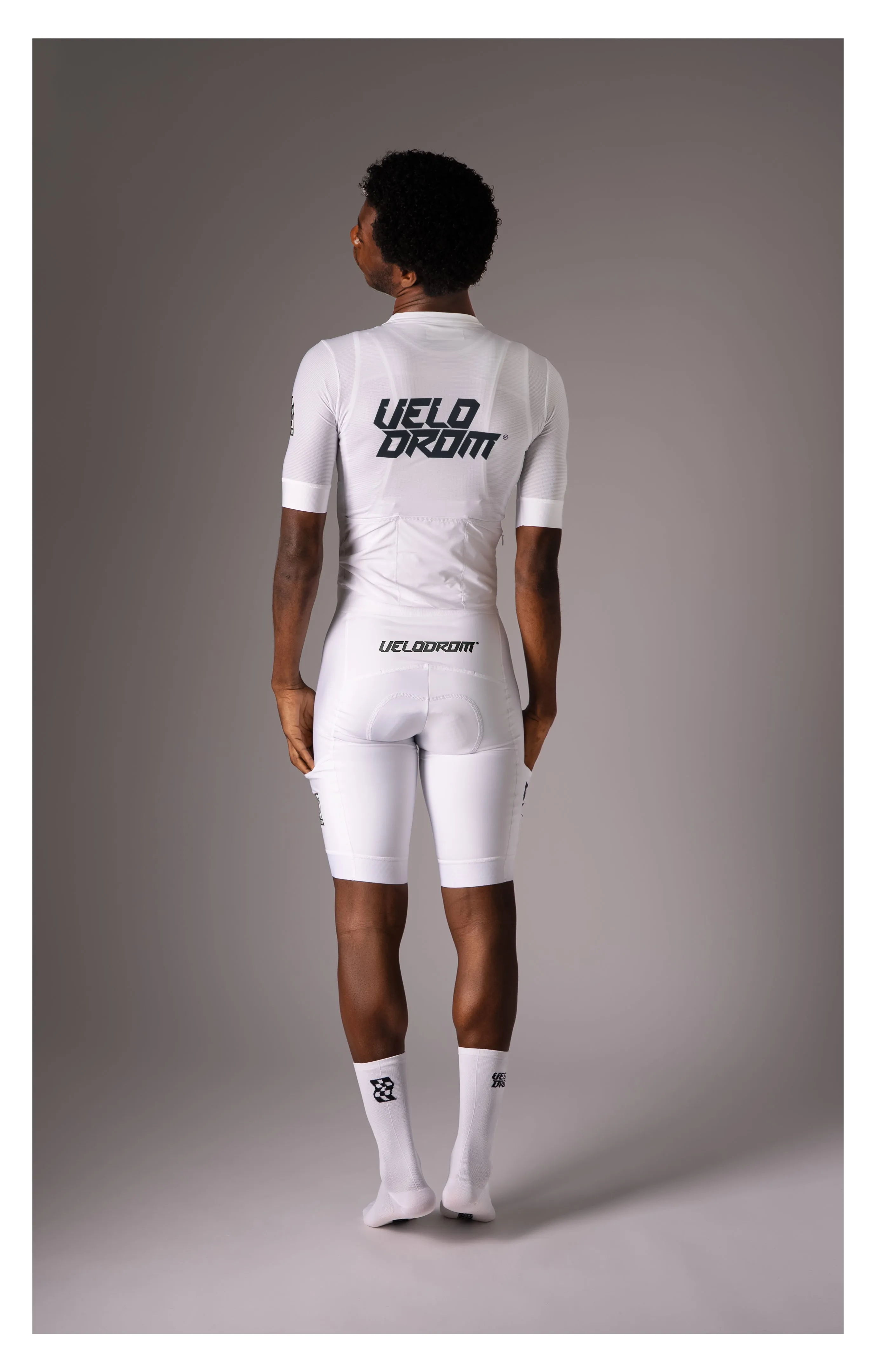 VELODROM Raceday 3.0 Cycling Jersey - White/Black - Image 2