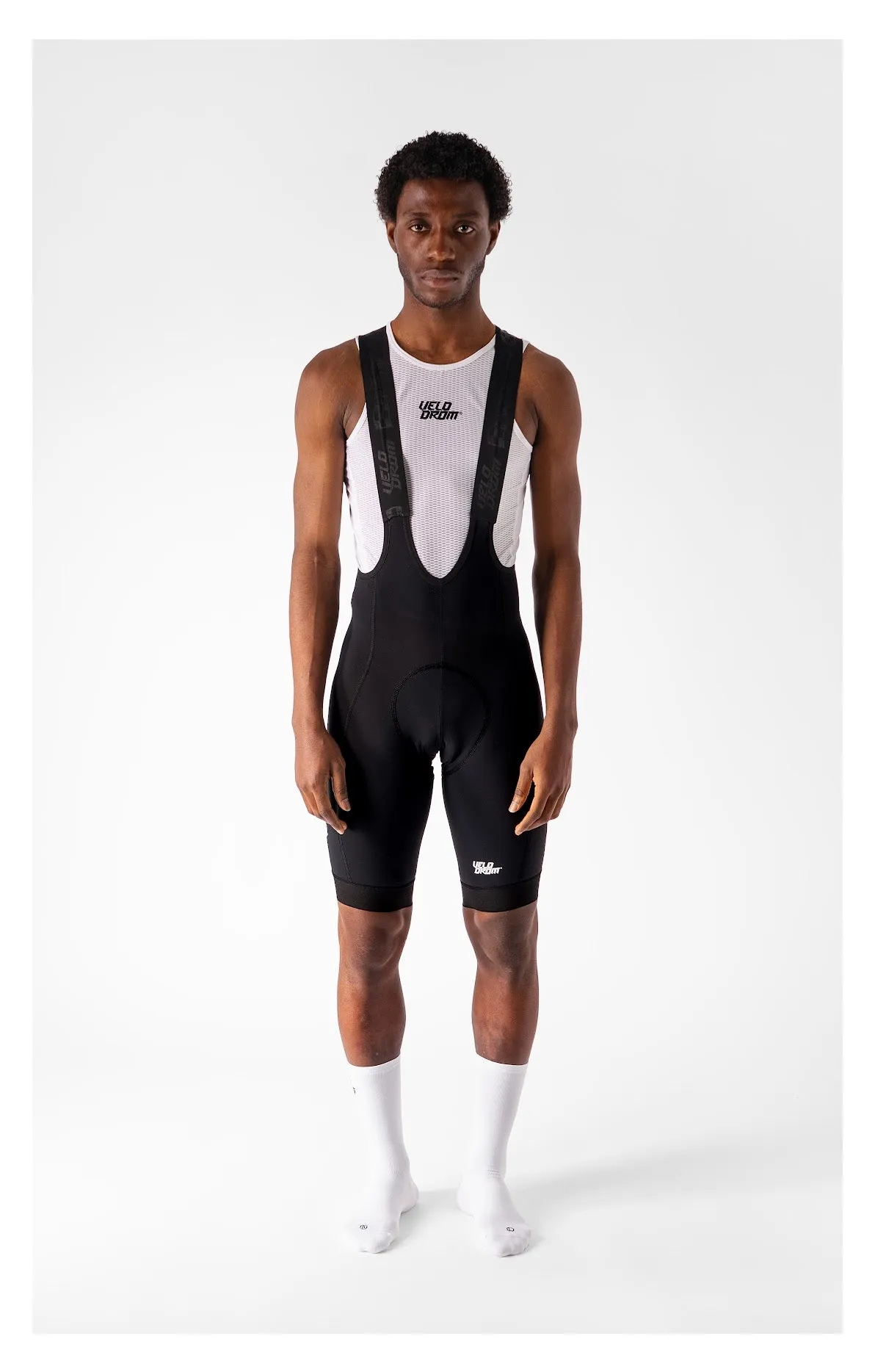 VELODROM Raceday 3.0 Road Bib Shorts - Black / White - Image 2