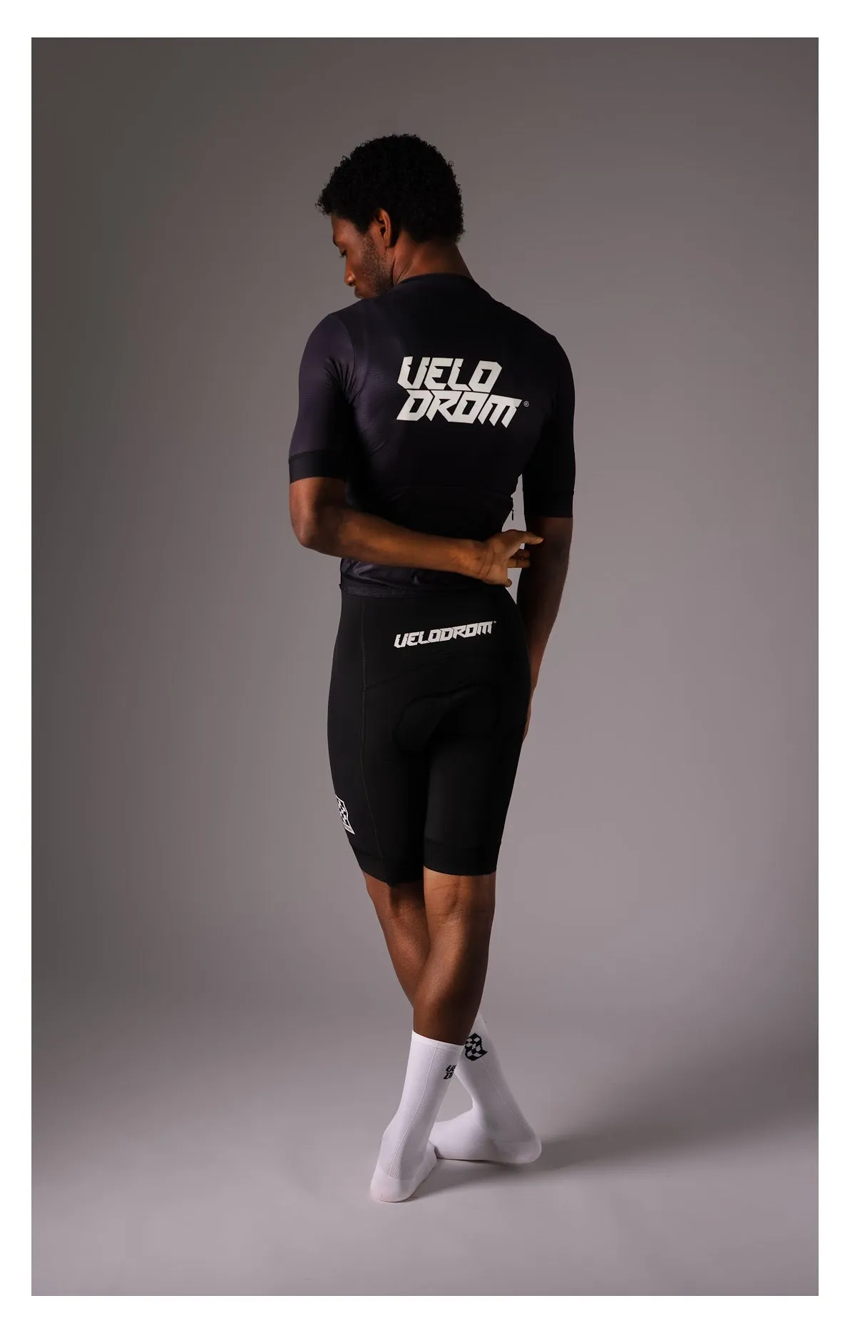 VELODROM Raceday 3.0 Road Bib Shorts - Black / White - Image 6