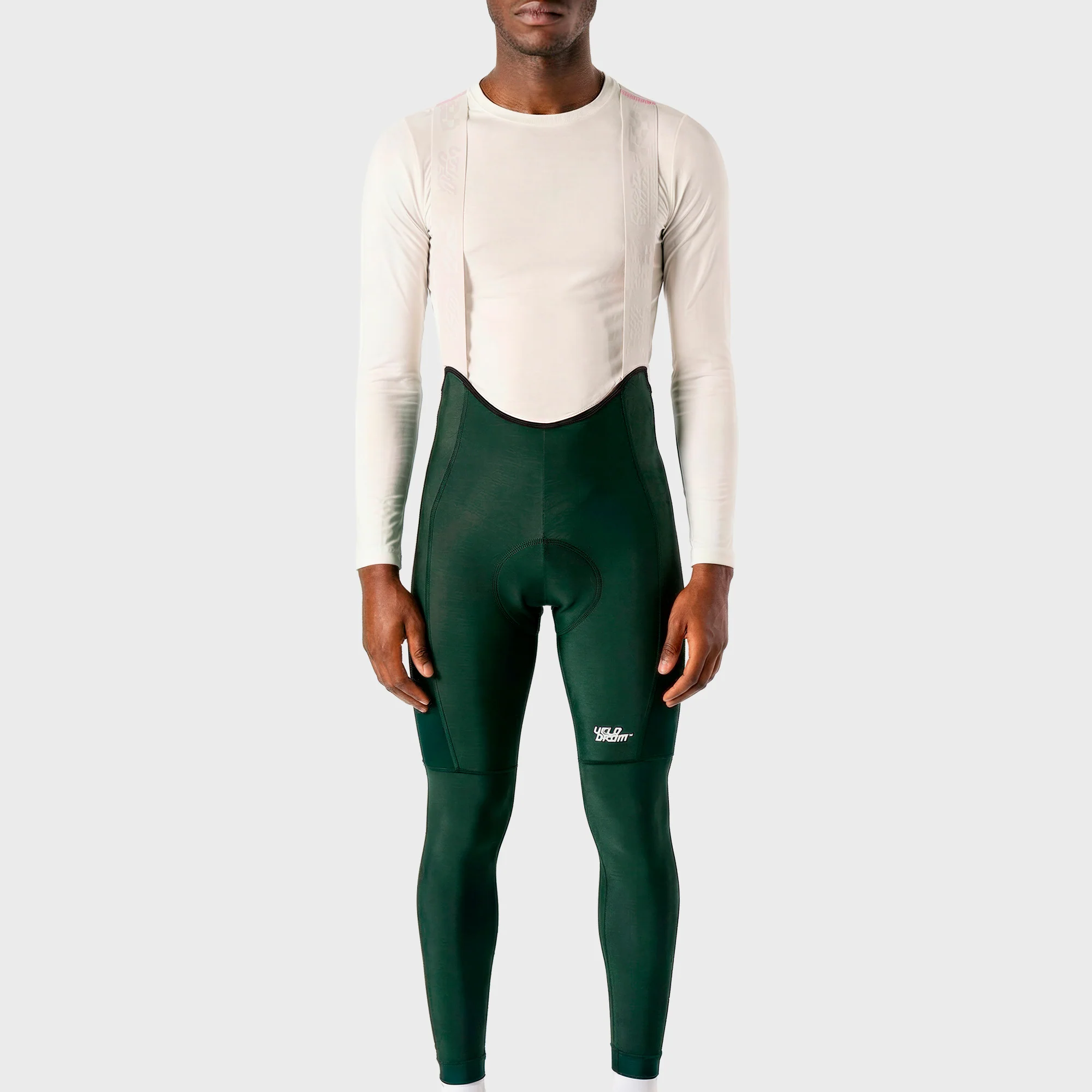 VELODROM RaceDay 3.0 Thermal Cargo Bib Tights - Pine Groove/White