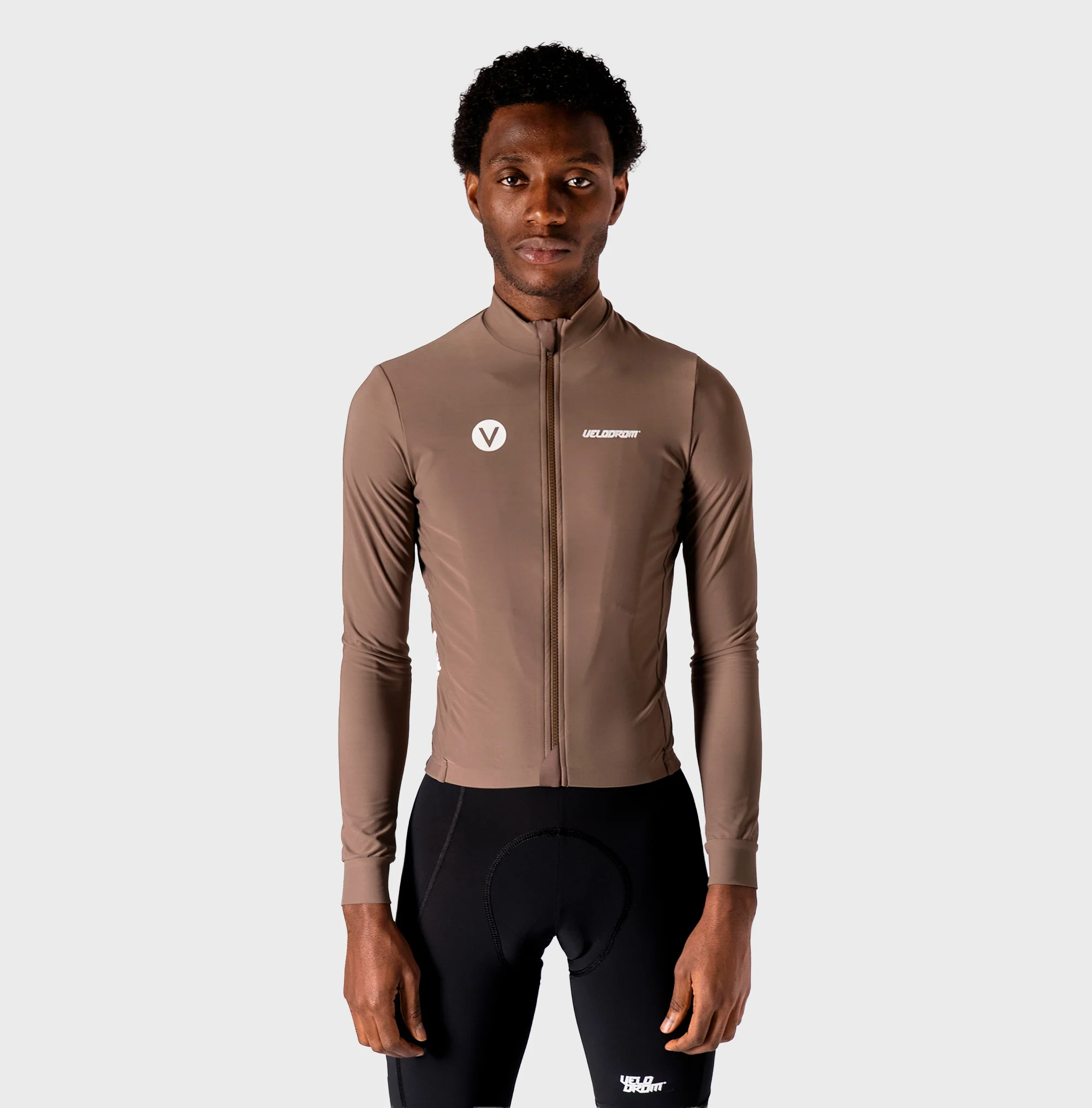 VELODROM RaceDay 3.0 Thermal Subtle Long Sleeve Jersey - Brown