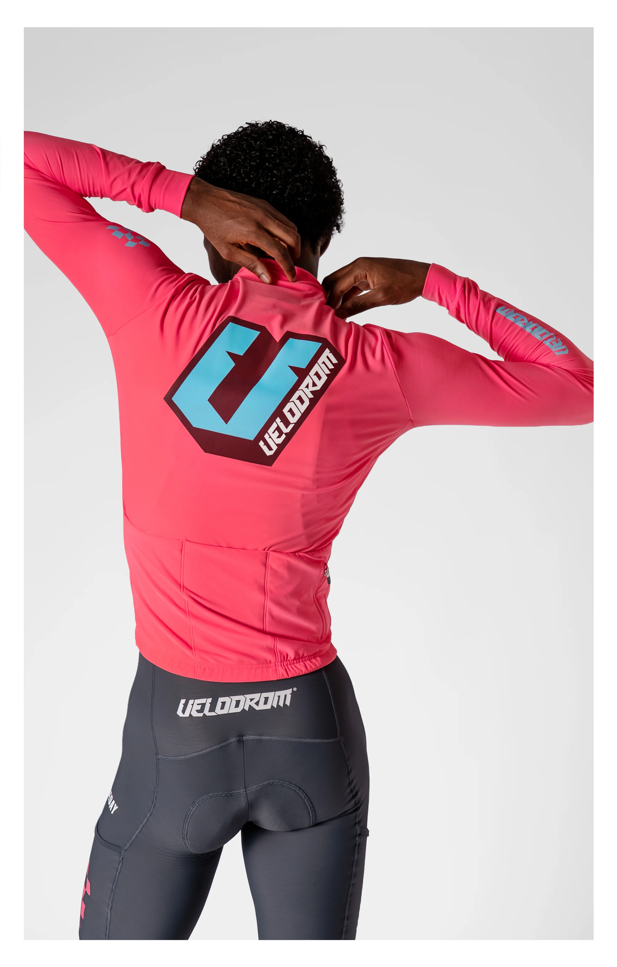 VELODROM RaceDay 3.0 Thermal Xperiment Long Sleeve Jersey - Fluor Pink - Image 2