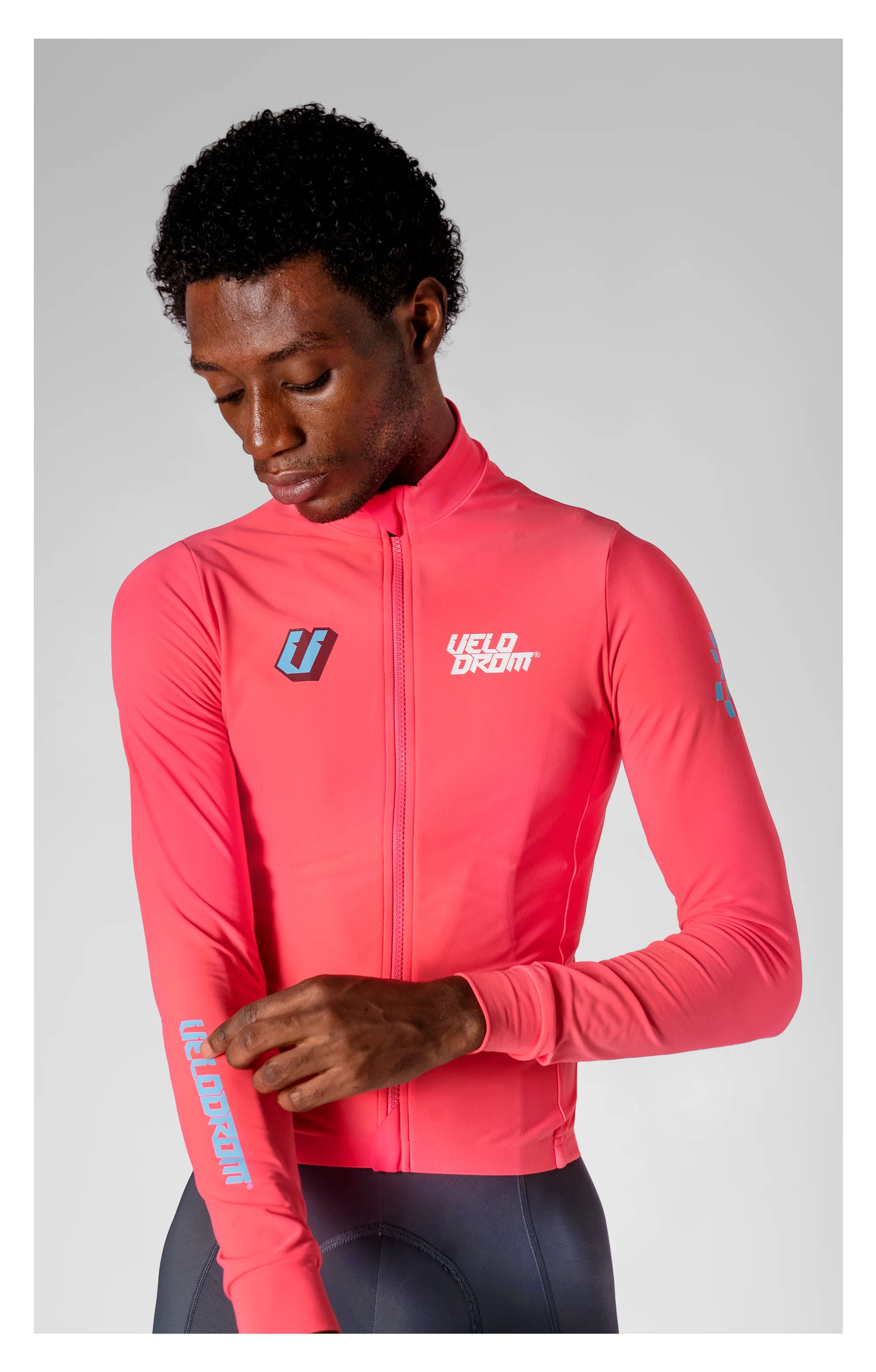 VELODROM RaceDay 3.0 Thermal Xperiment Long Sleeve Jersey - Fluor Pink - Image 3