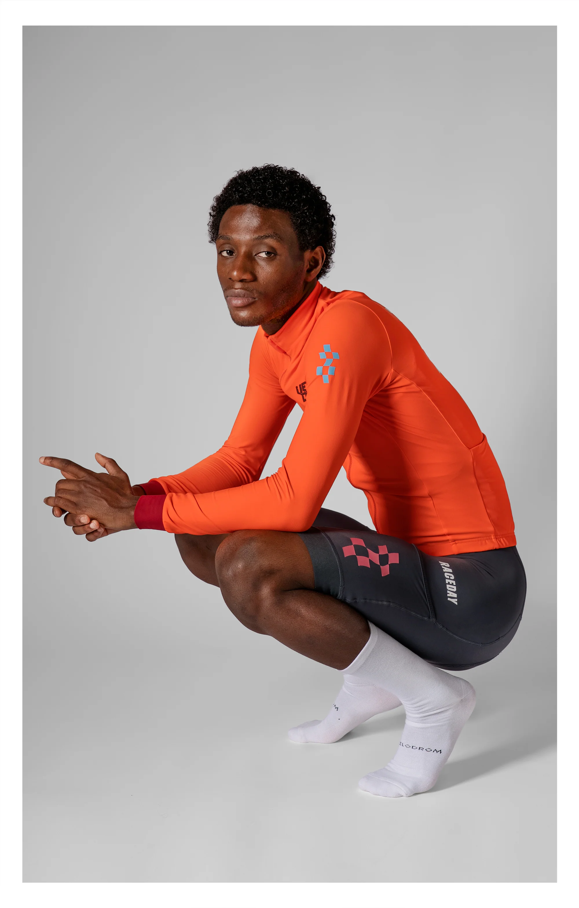VELODROM RaceDay 3.0 Thermal Xperiment Long Sleeve Jersey - Vivid Orange - Image 5