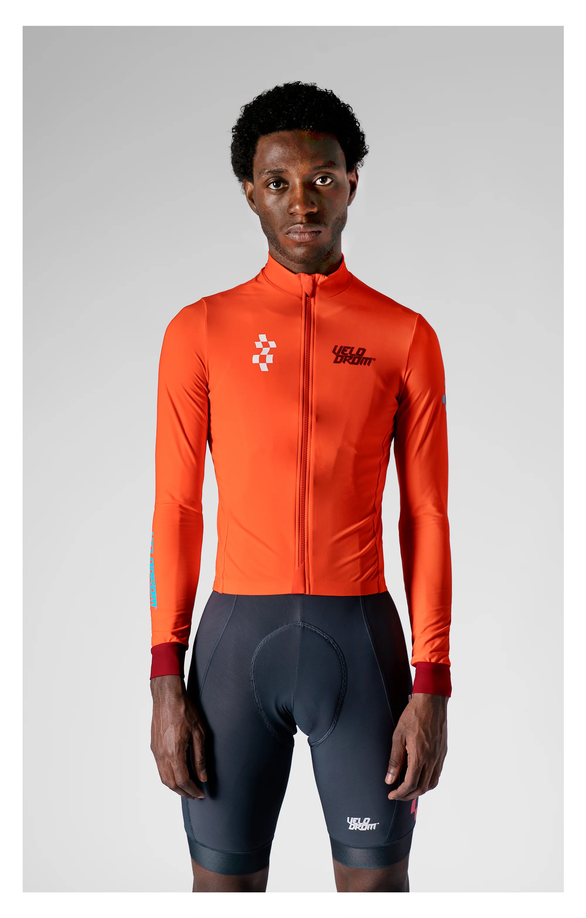 VELODROM RaceDay 3.0 Thermal Xperiment Long Sleeve Jersey - Vivid Orange - Image 7