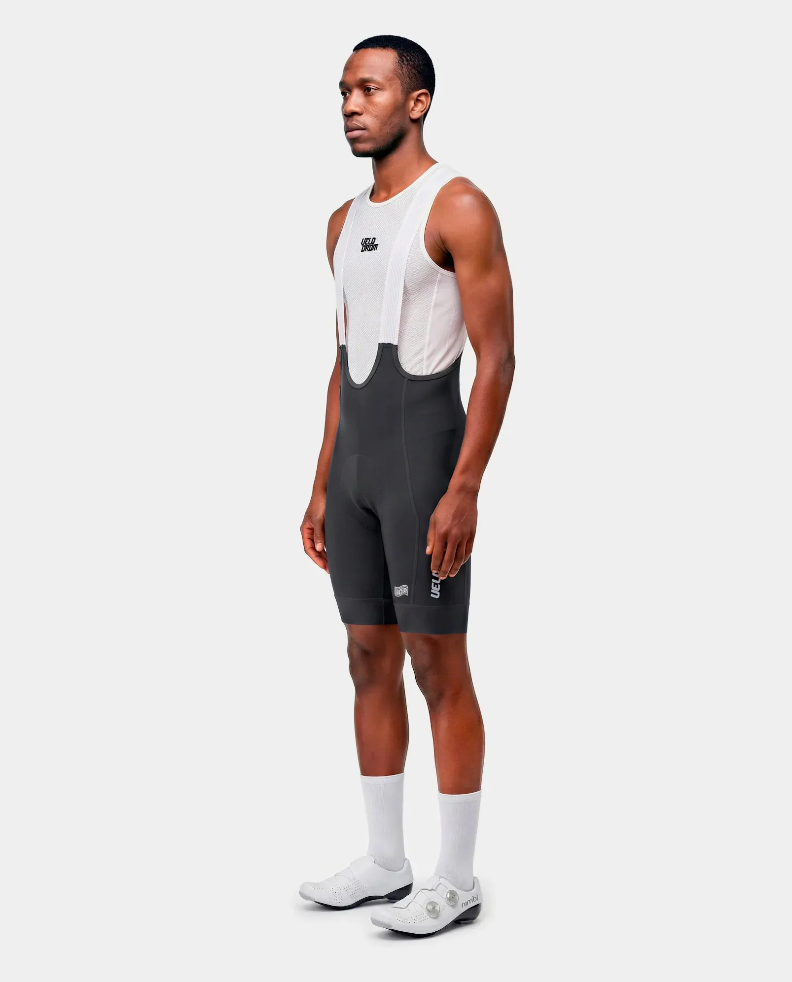 VELODROM Raceday 4.0 Cargo Bib Short - Grey/White - Image 5