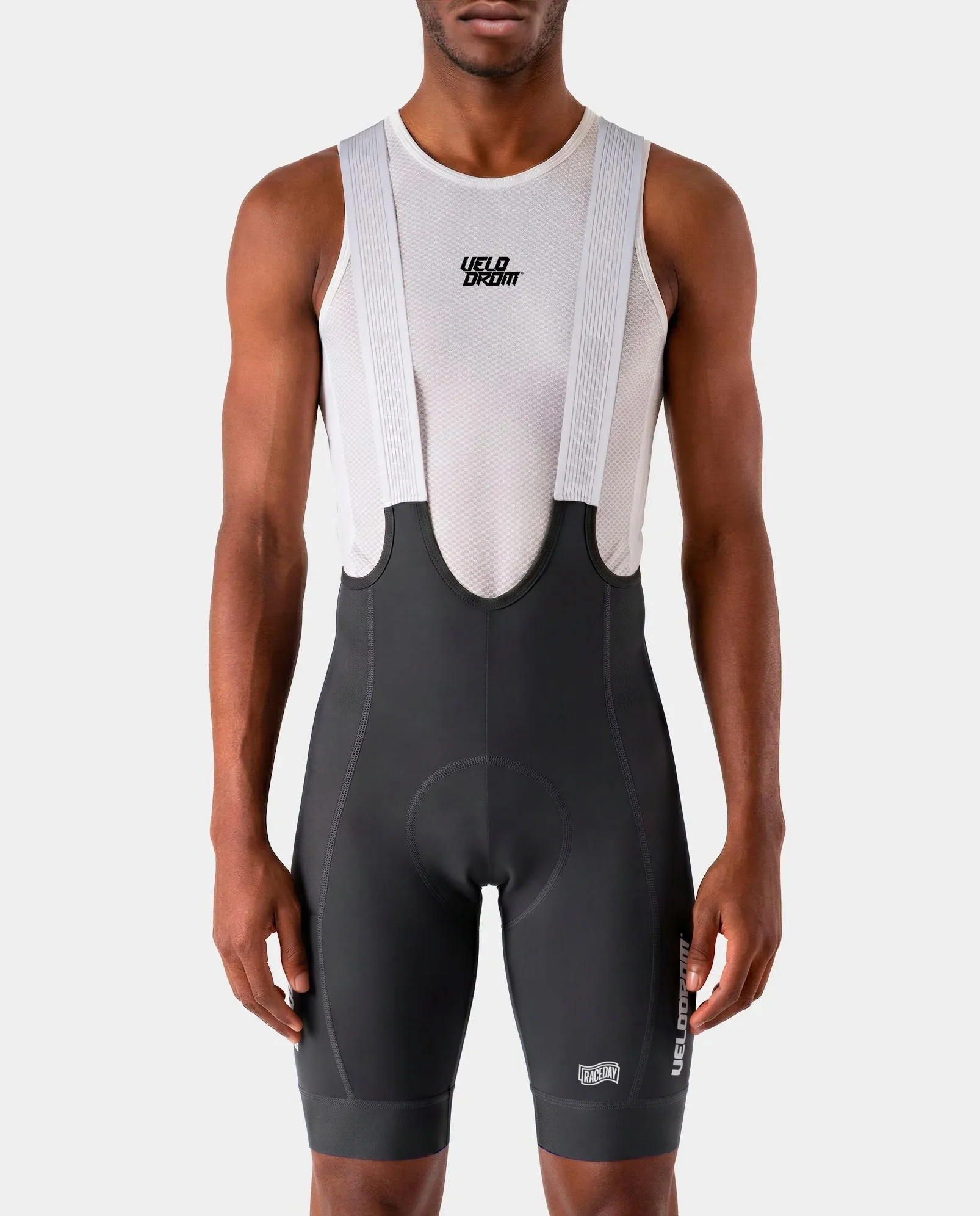 VELODROM Raceday 4.0 Cargo Bib Short - Grey/White - Image 7