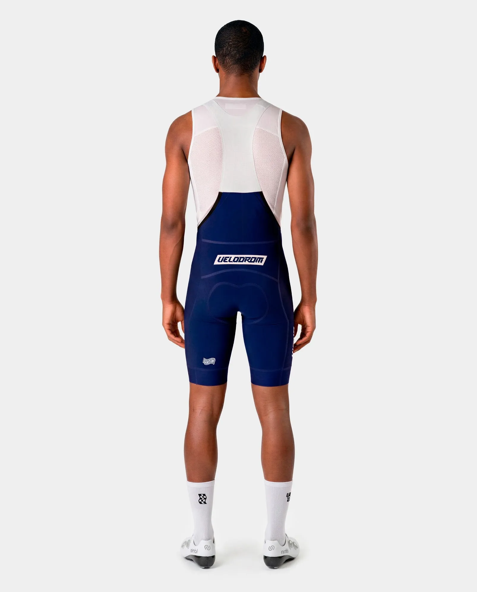 VELODROM Raceday 4.0 Cargo Bib Short - Navy/White - Image 3