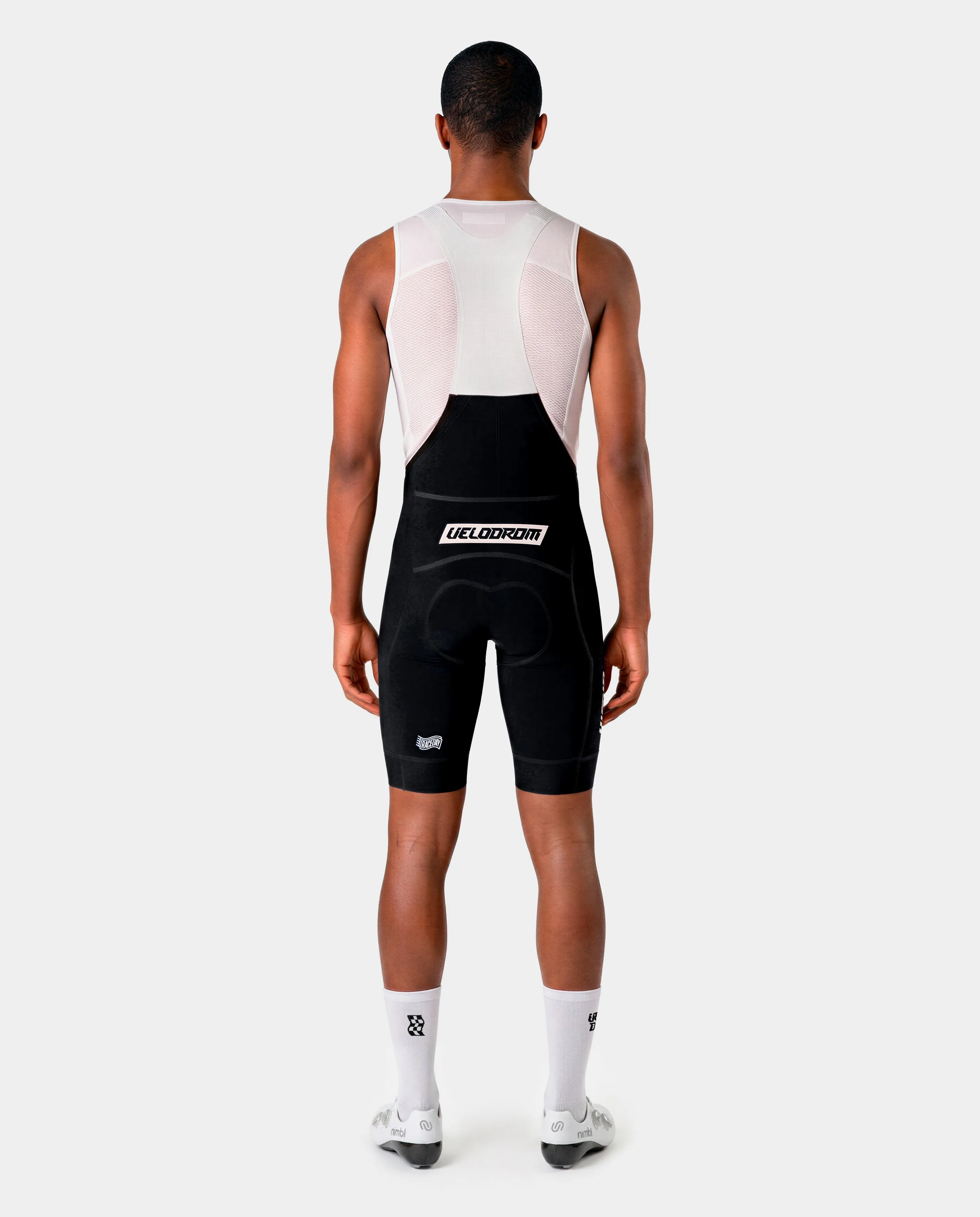 VELODROM Raceday 4.0 Cargo Bib Short - Black/White - Image 4