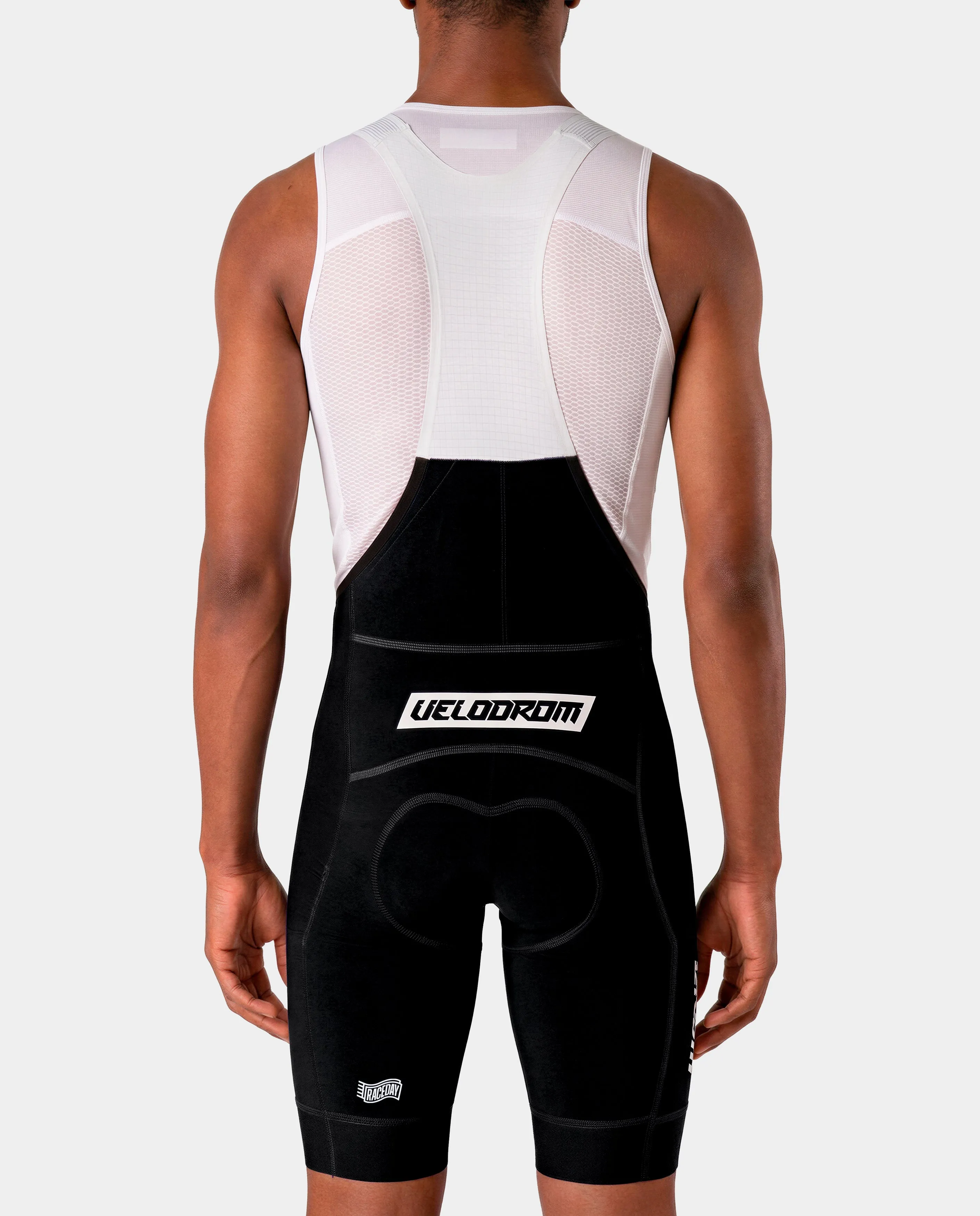 VELODROM Raceday 4.0 Cargo Bib Short - Black/White - Image 6