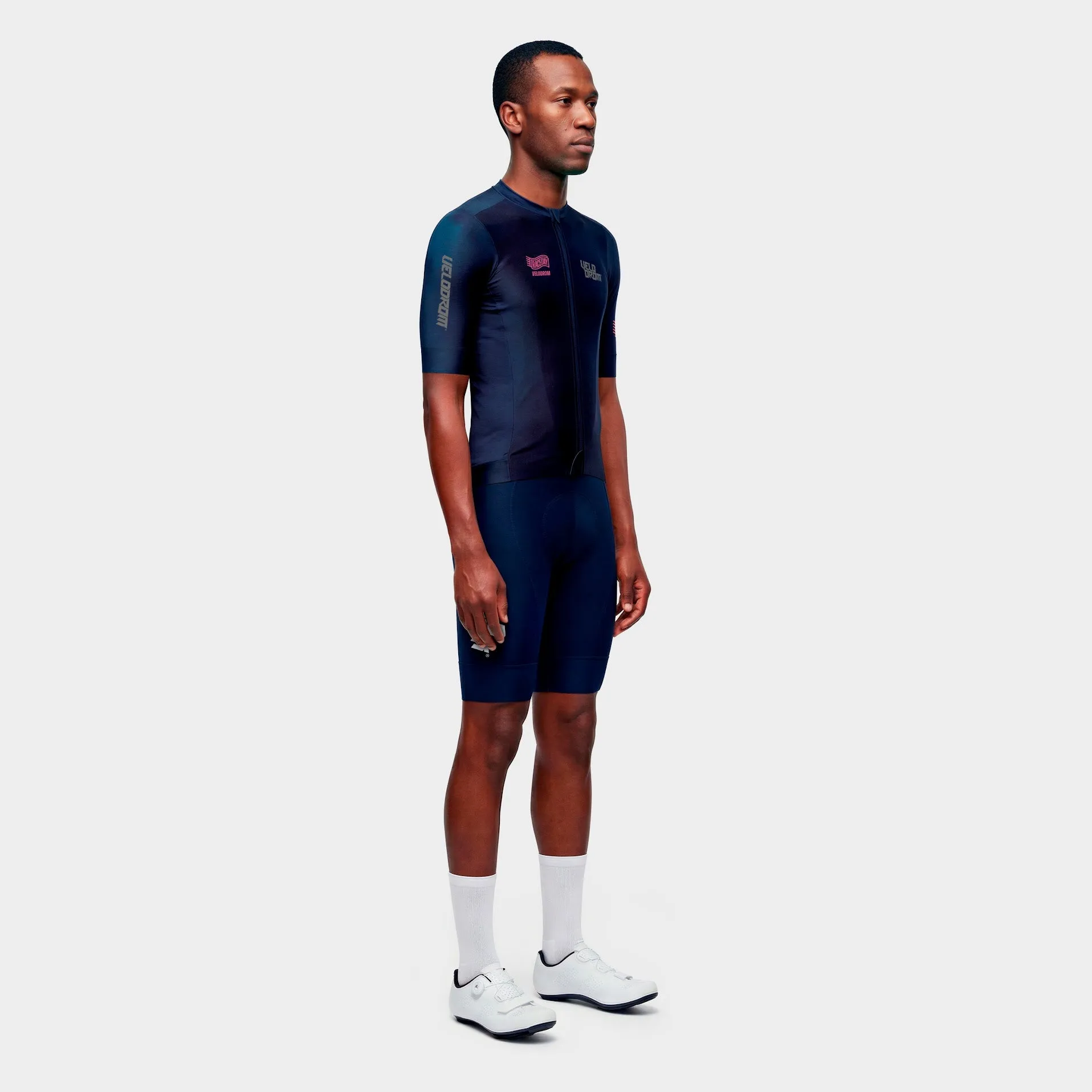 VELODROM Raceday 4.0 Jersey - Navy/Pink/Grey - Image 6