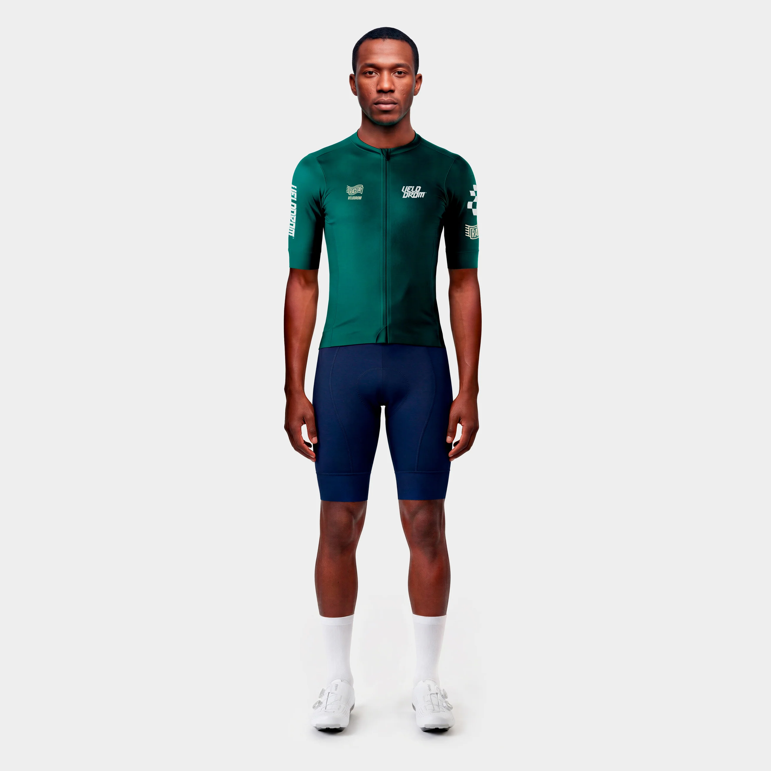VELODROM Raceday 4.0 Jersey - Midnight Green/Vanilla - Image 2