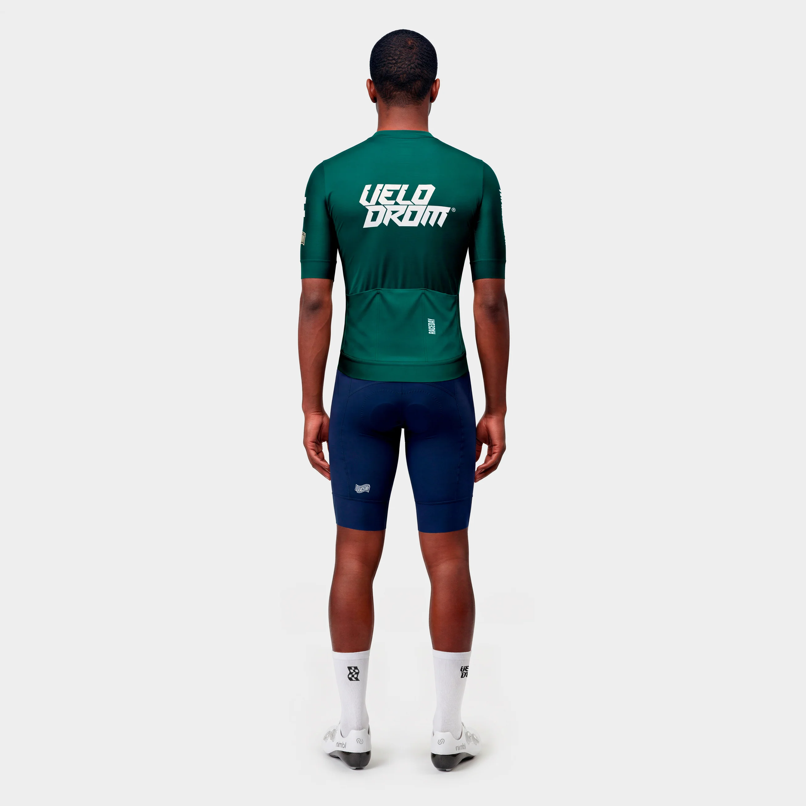 VELODROM Raceday 4.0 Jersey - Midnight Green/Vanilla - Image 4