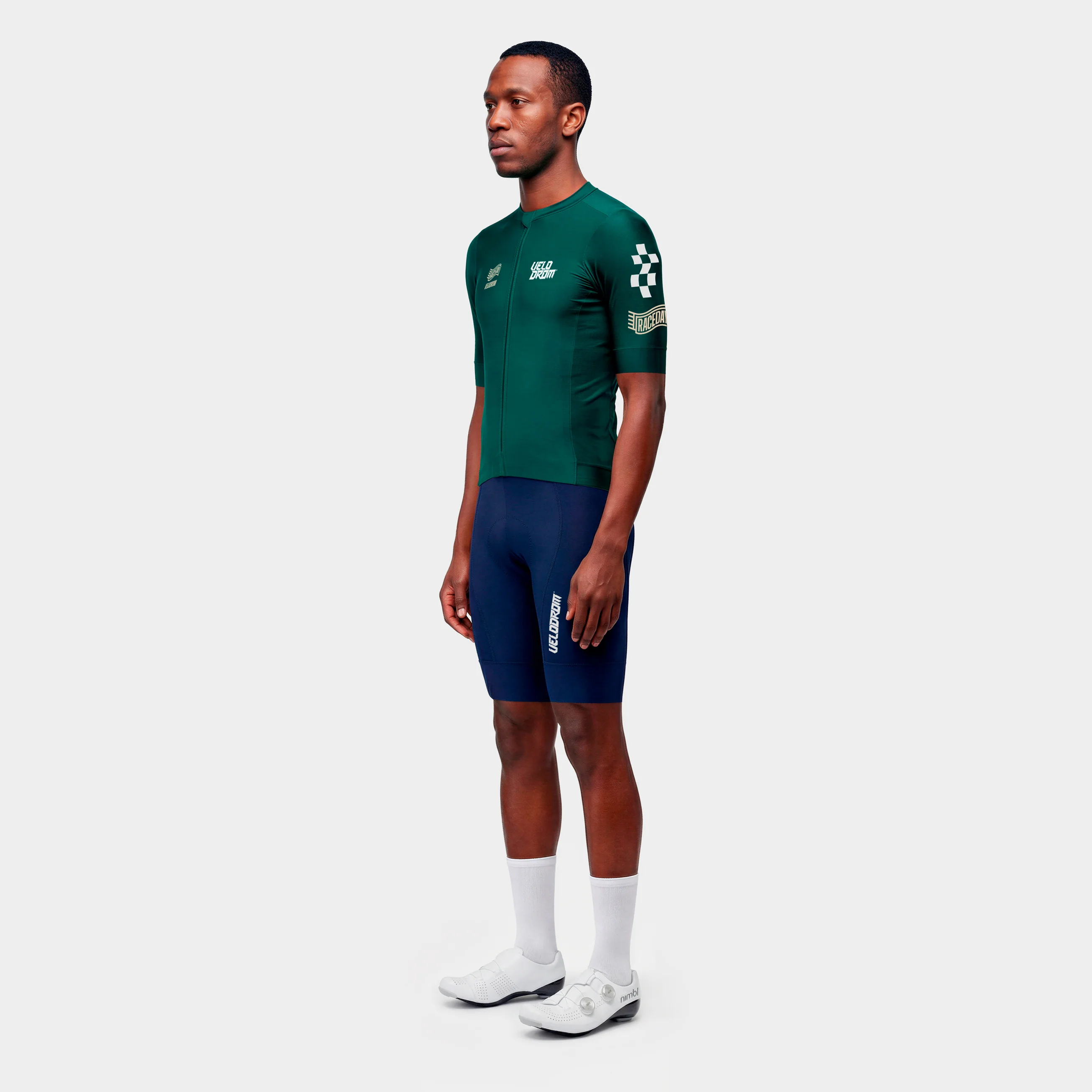 VELODROM Raceday 4.0 Jersey - Midnight Green/Vanilla - Image 5