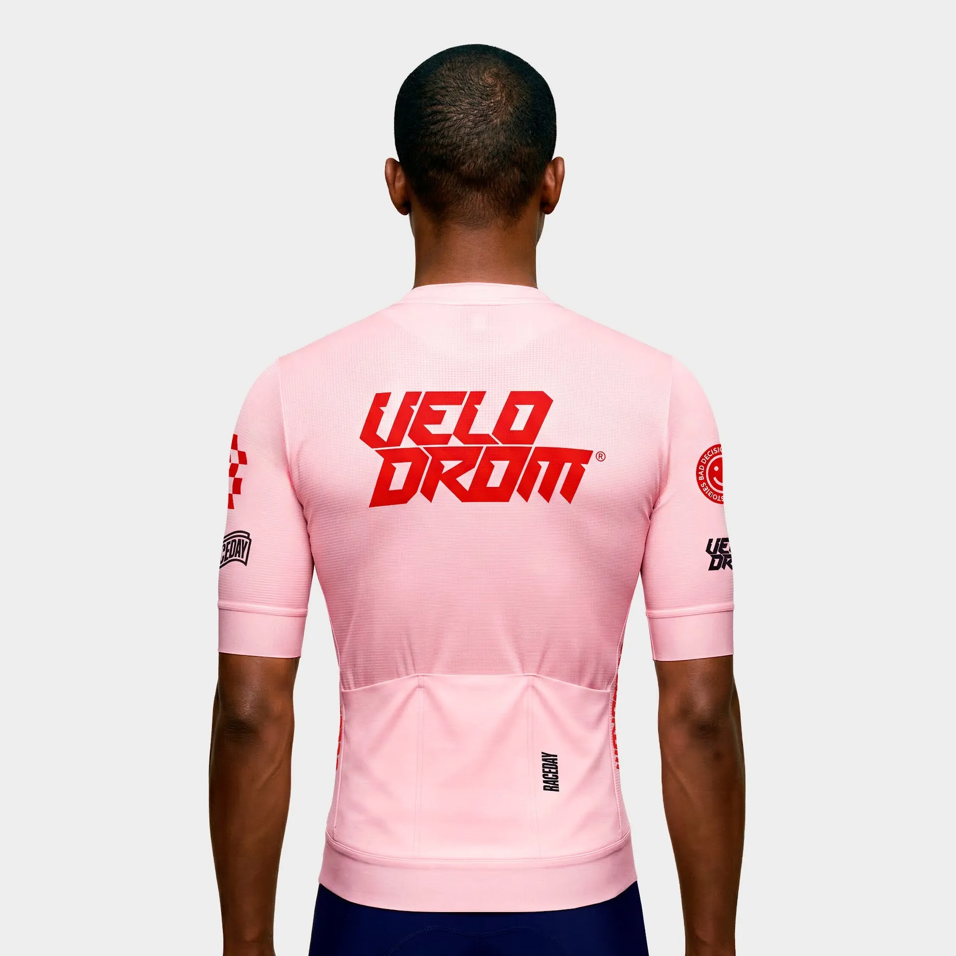VELODROM Raceday 4.0 Jersey - Pink Gum/Red - Image 3