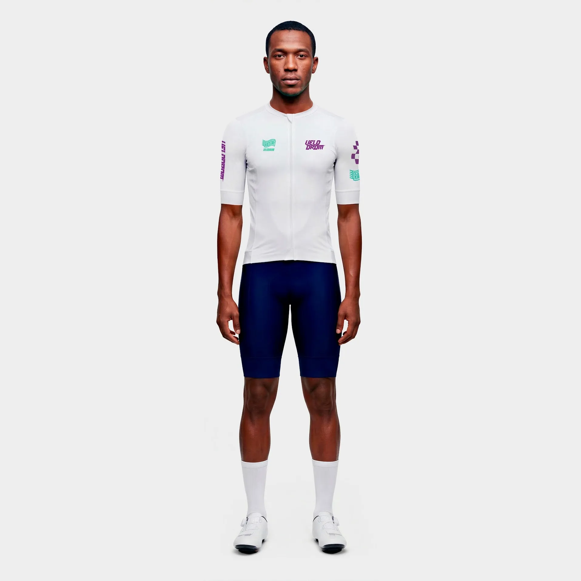 VELODROM Raceday 4.0 Jersey - White/Light Purple - Image 2