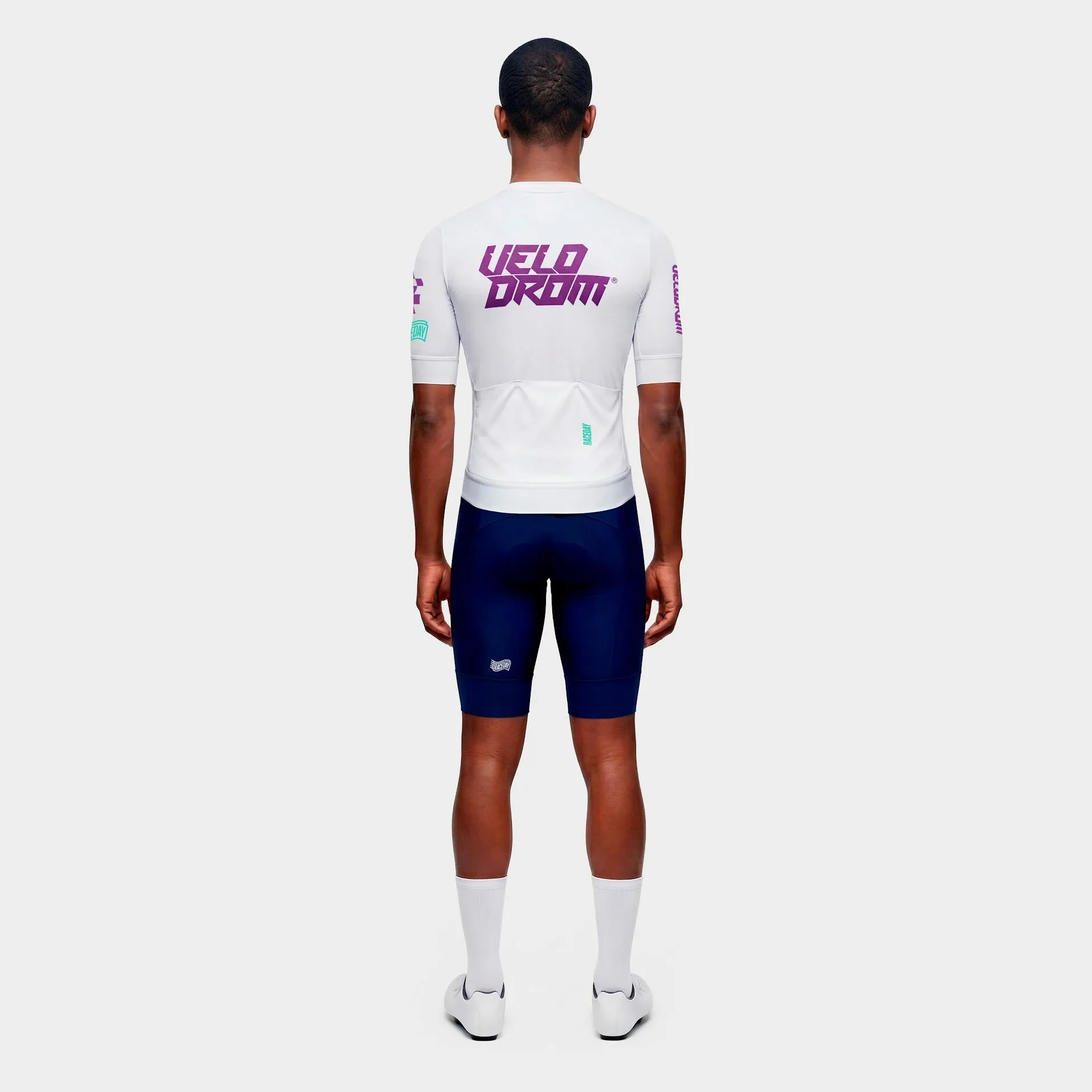 VELODROM Raceday 4.0 Jersey - White/Light Purple - Image 4