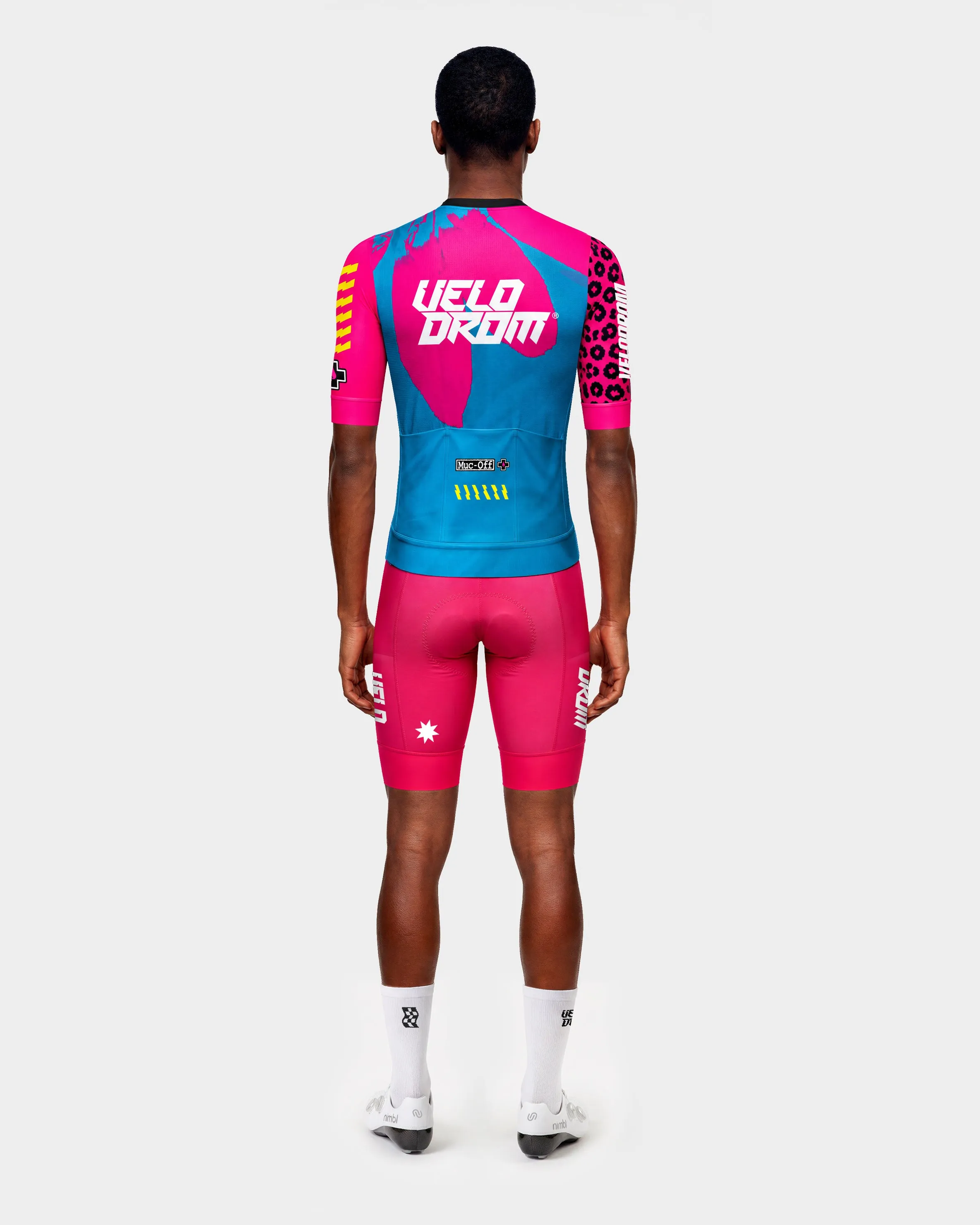 VELODROM Raceday 4.0 Temps De Flors 2026 Limited Edition Jersey - Pink/Blue/Print - Image 4