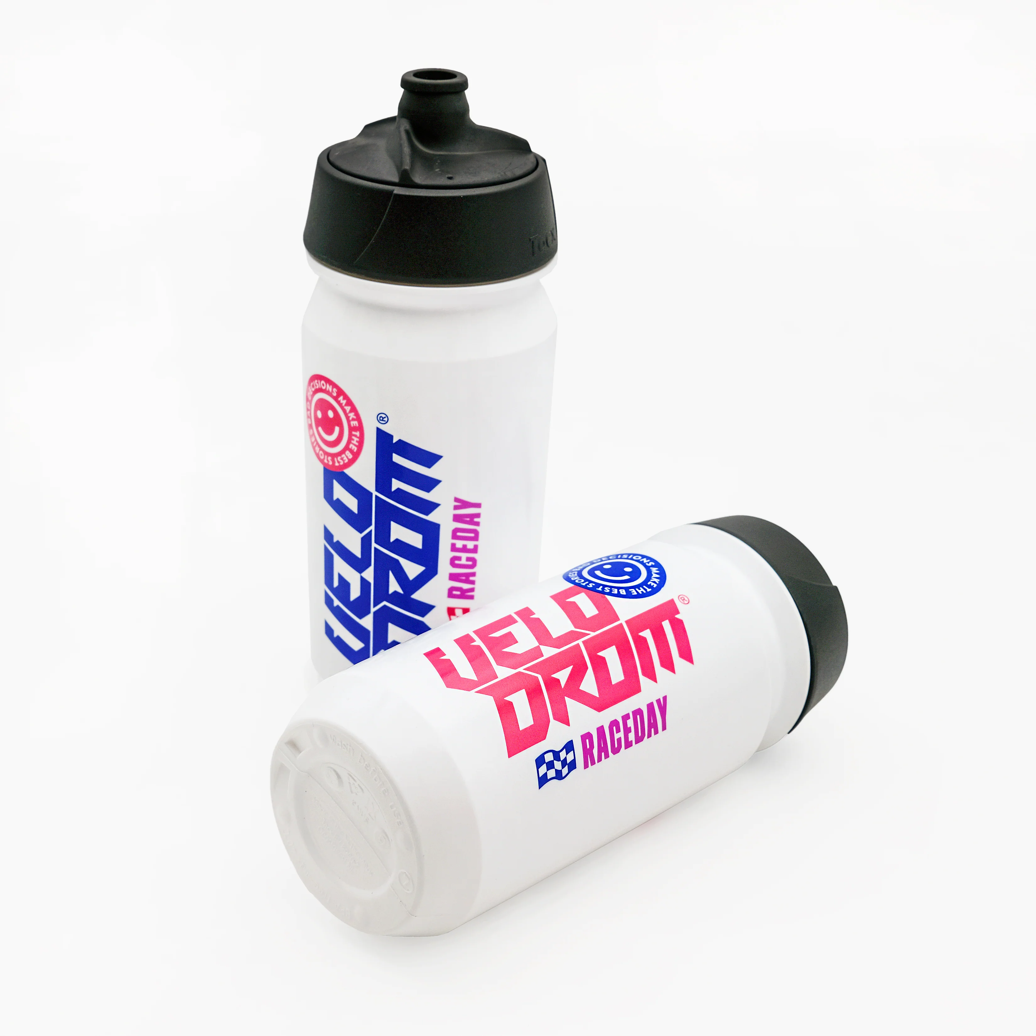 VELODROM RaceDay Bidon - White/Pink/Blue - Image 3