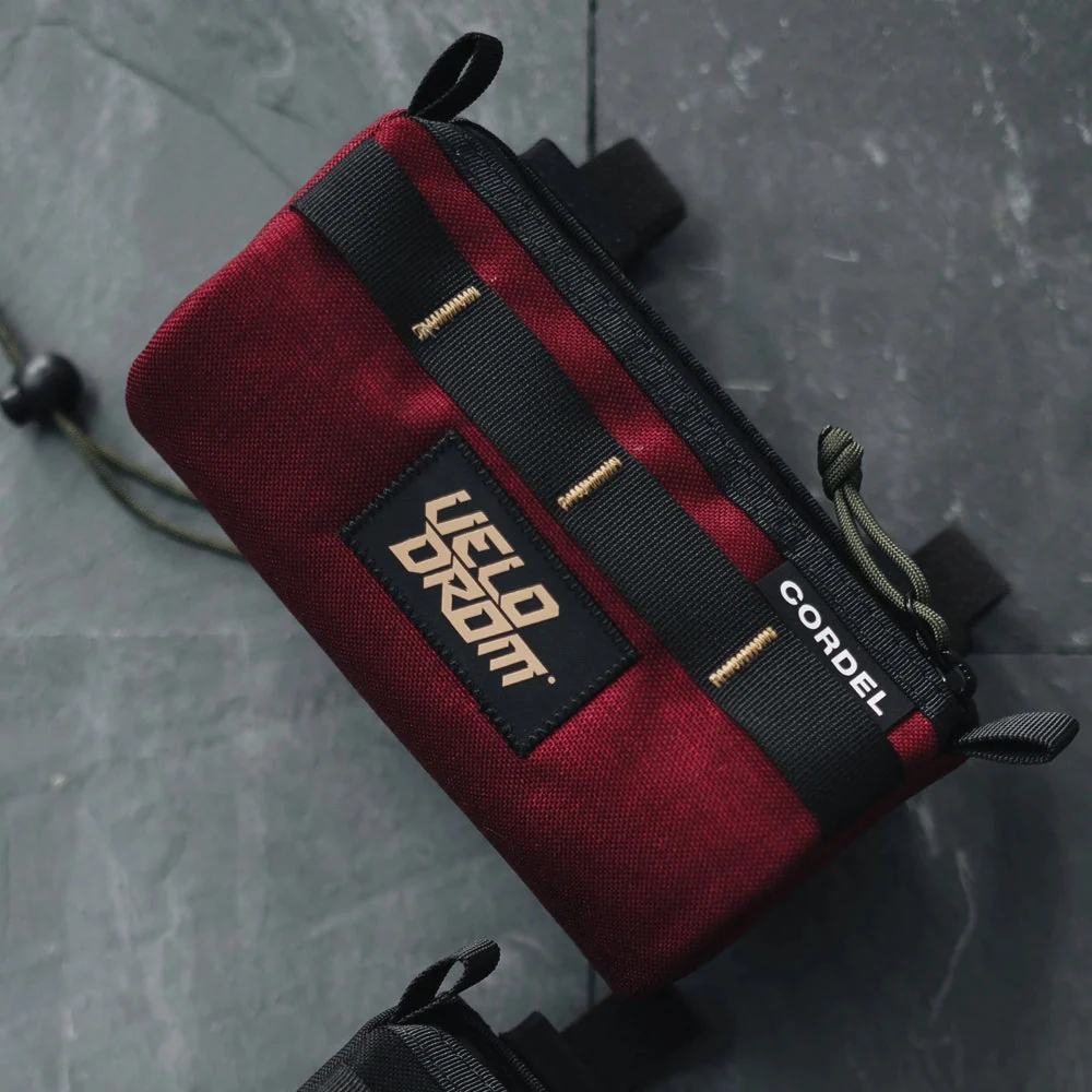 VELODROM Raceday by Cordel Durum Mini Handlebar Bag - Burgundy - Image 3